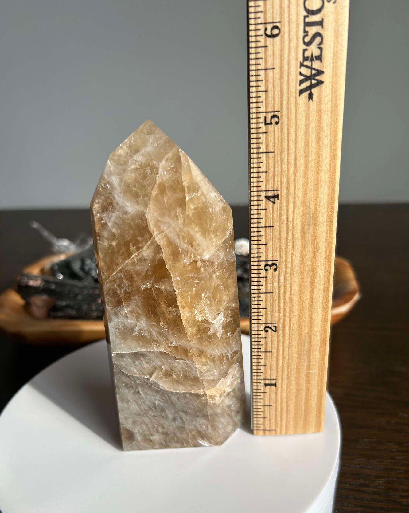 Citrine Crystal Point Feng Shui Solar Plexus November Scorpio Crystal Natural Untreated New Business Gift Graduation New Beginning New job