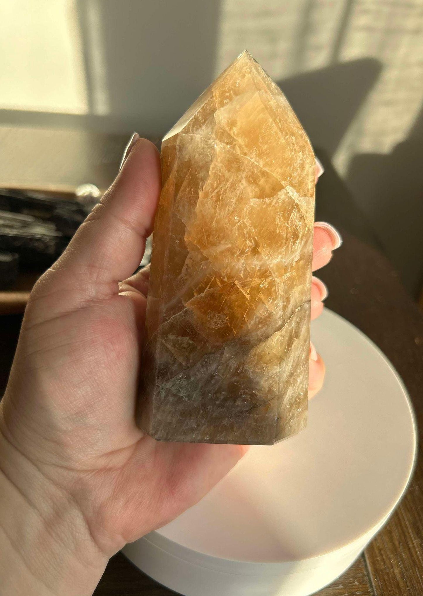 Citrine Crystal Point Feng Shui Solar Plexus November Scorpio Crystal Natural Untreated New Business Gift Graduation New Beginning New job