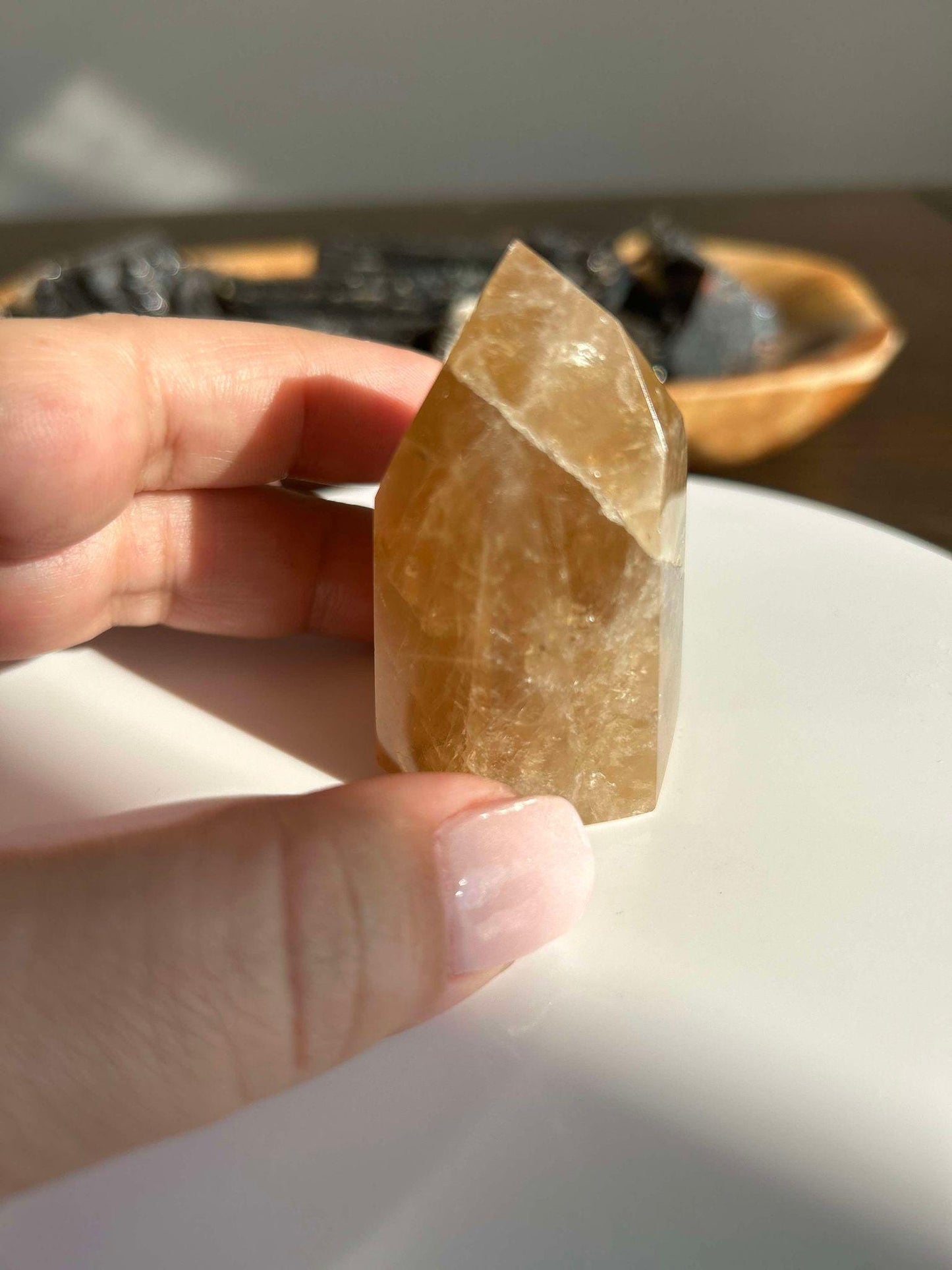 Citrine Crystal Point Feng Shui Solar Plexus November Scorpio Crystal Natural Untreated New Business Gift Graduation New Beginning New job