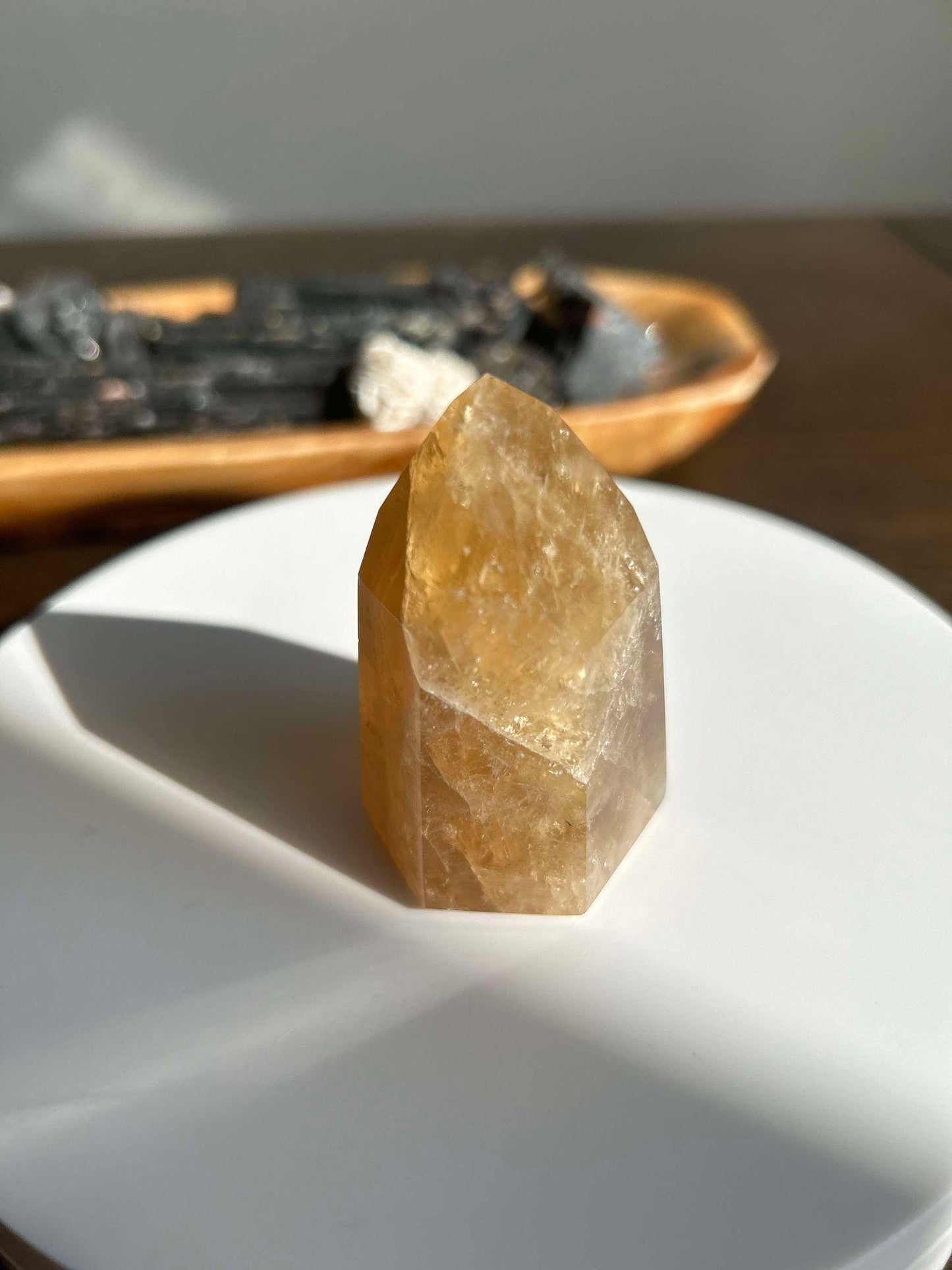 Citrine Crystal Point Feng Shui Solar Plexus November Scorpio Crystal Natural Untreated New Business Gift Graduation New Beginning New job
