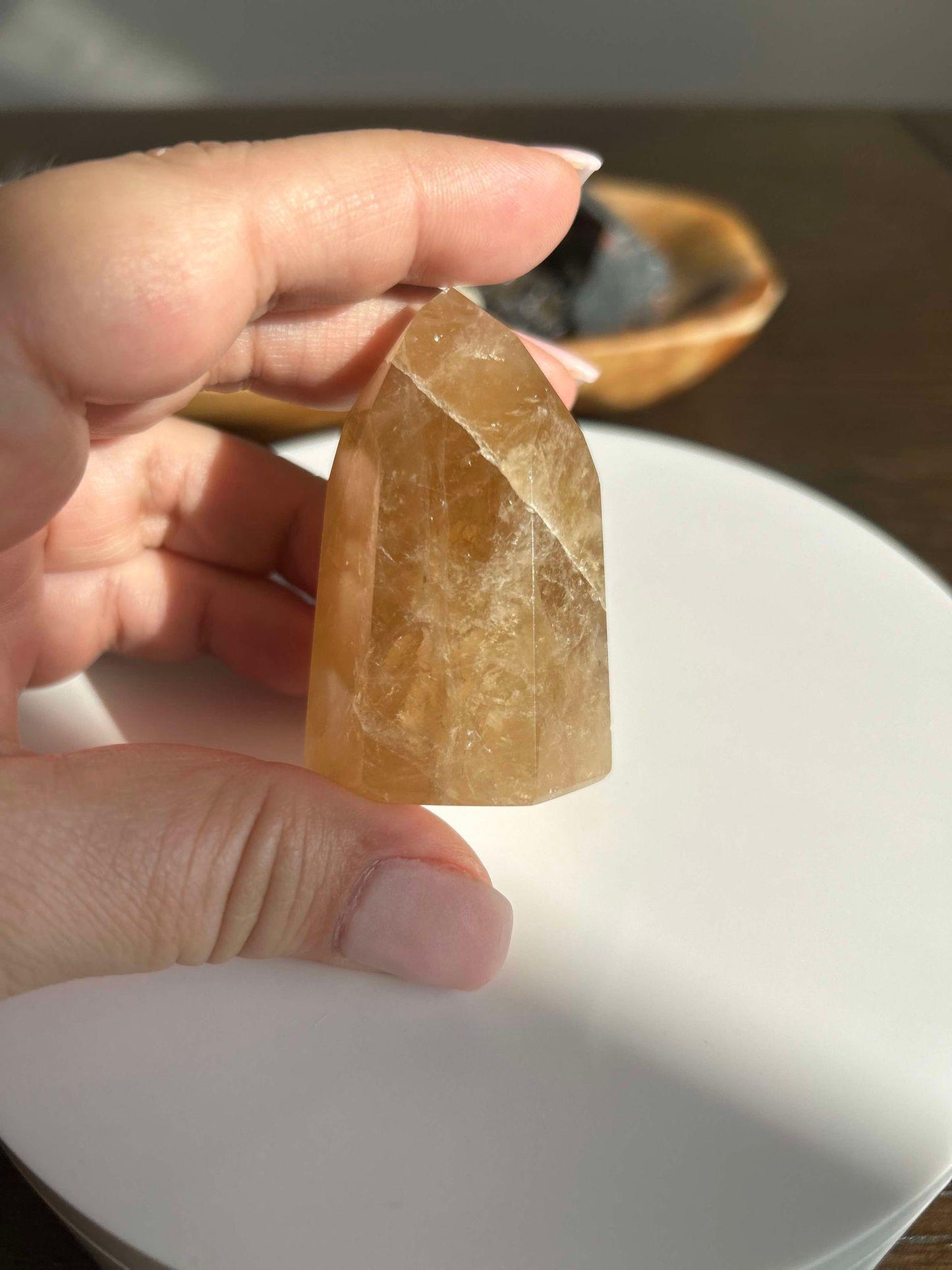 Citrine Crystal Point Feng Shui Solar Plexus November Scorpio Crystal Natural Untreated New Business Gift Graduation New Beginning New job