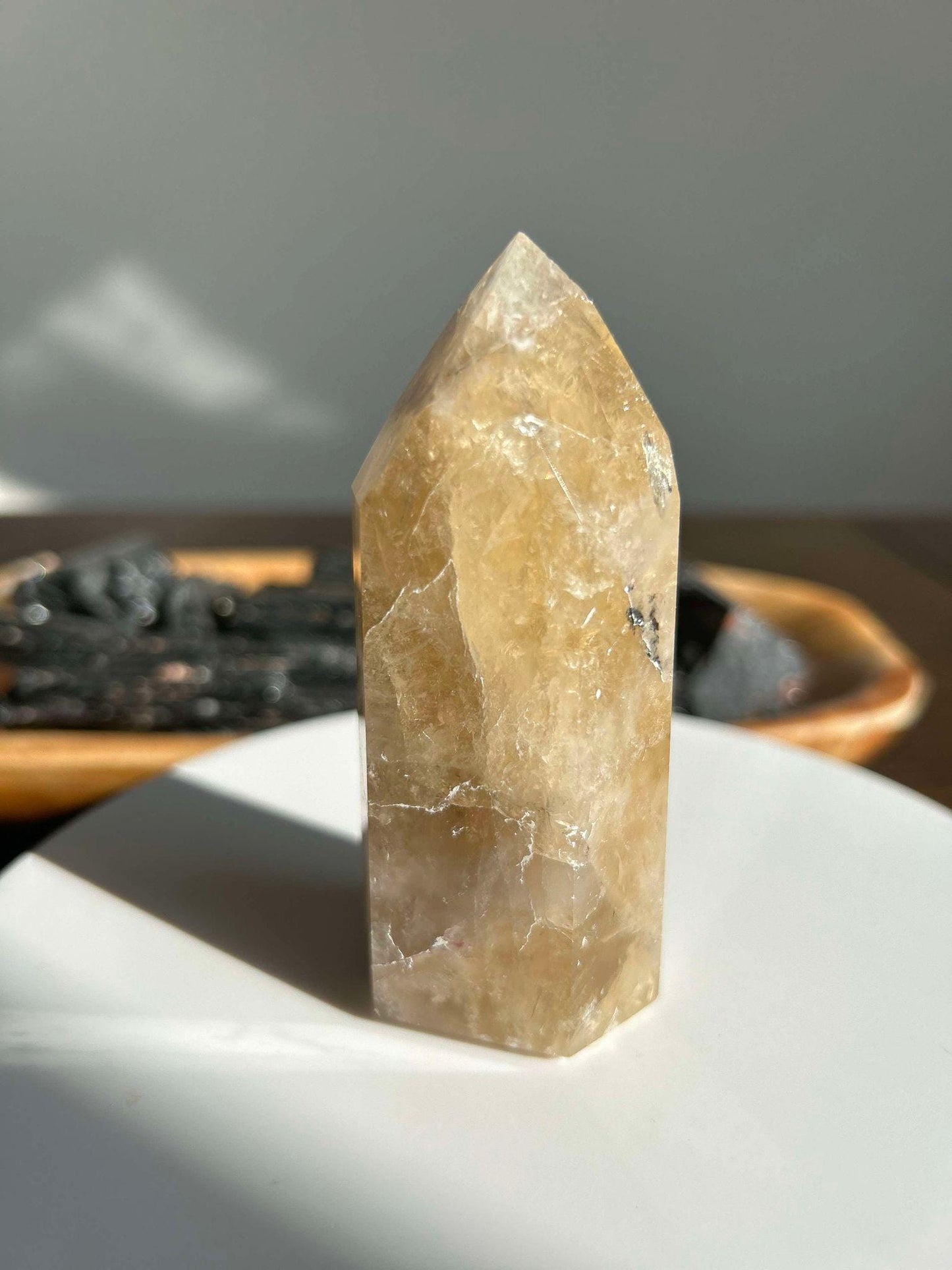 Citrine Crystal Point Feng Shui Solar Plexus November Scorpio Crystal Natural Untreated New Business Gift Graduation New Beginning New job
