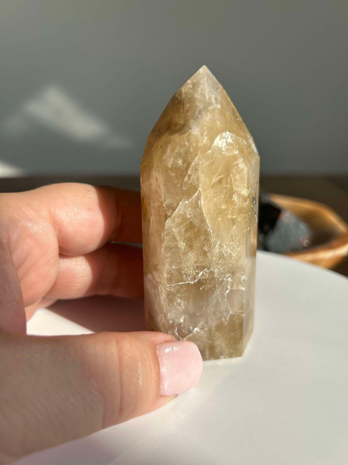 Citrine Crystal Point Feng Shui Solar Plexus November Scorpio Crystal Natural Untreated New Business Gift Graduation New Beginning New job