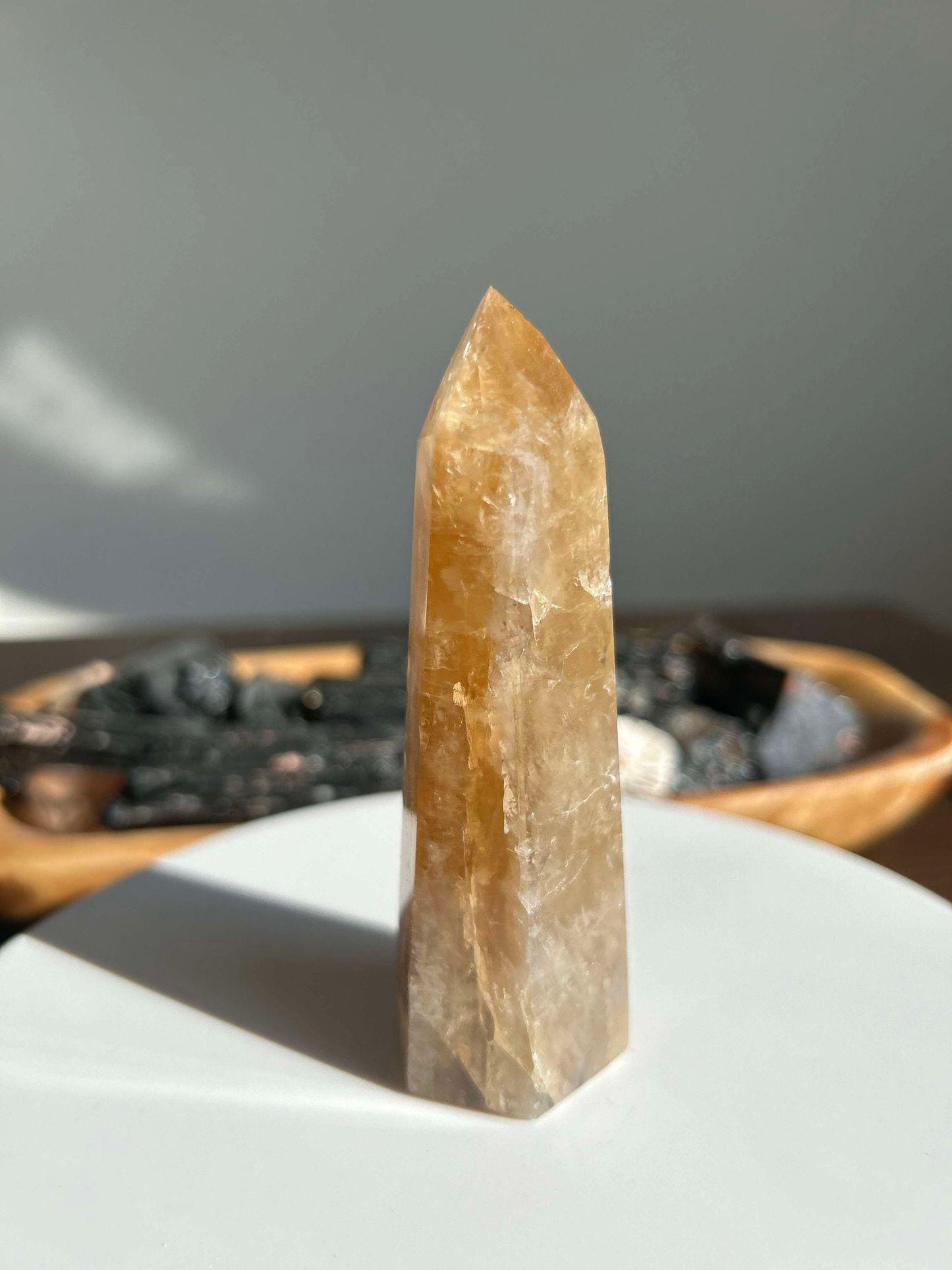 Citrine Crystal Point Feng Shui Solar Plexus November Scorpio Crystal Natural Untreated New Business Gift Graduation New Beginning New job
