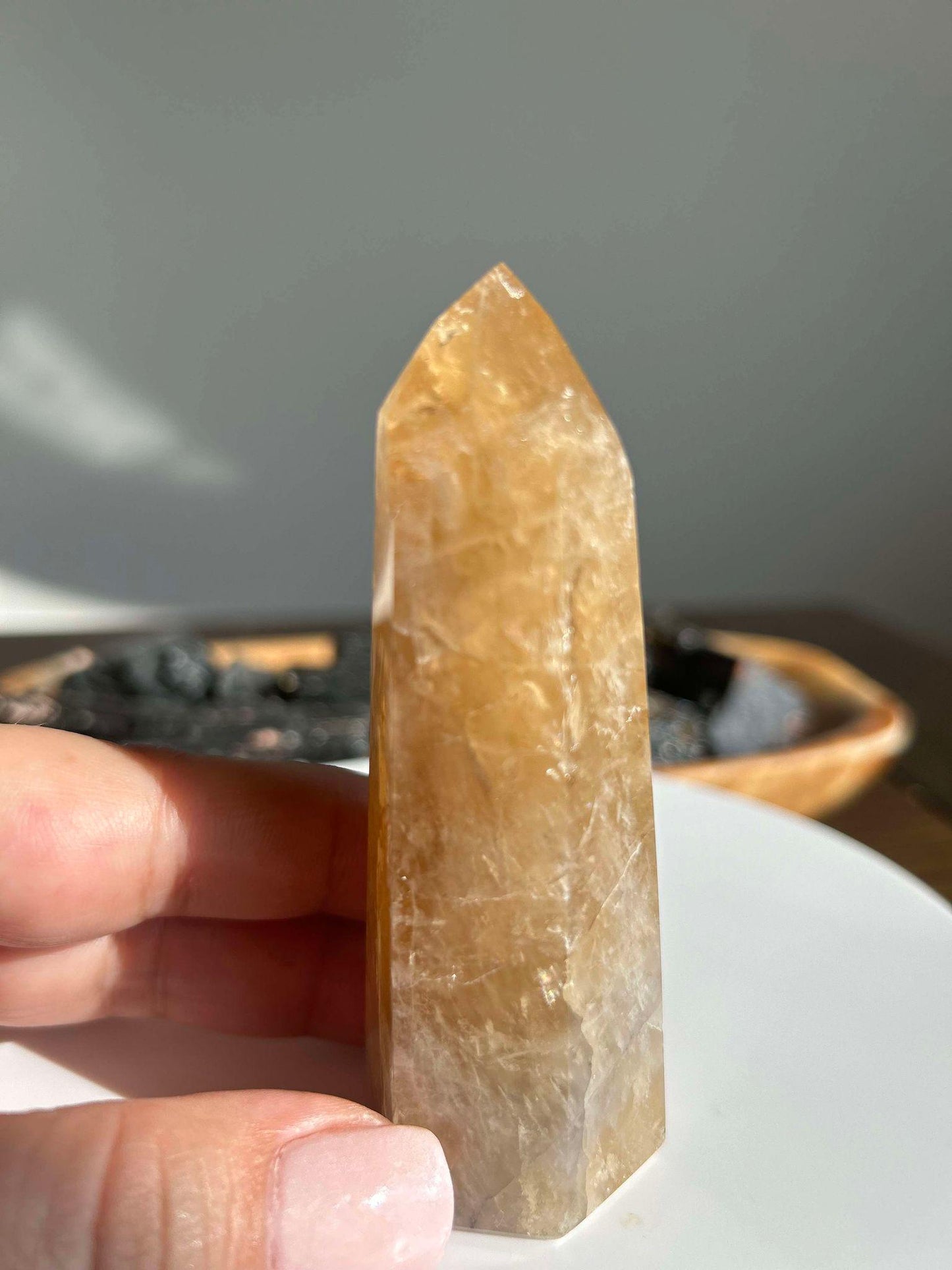 Citrine Crystal Point Feng Shui Solar Plexus November Scorpio Crystal Natural Untreated New Business Gift Graduation New Beginning New job