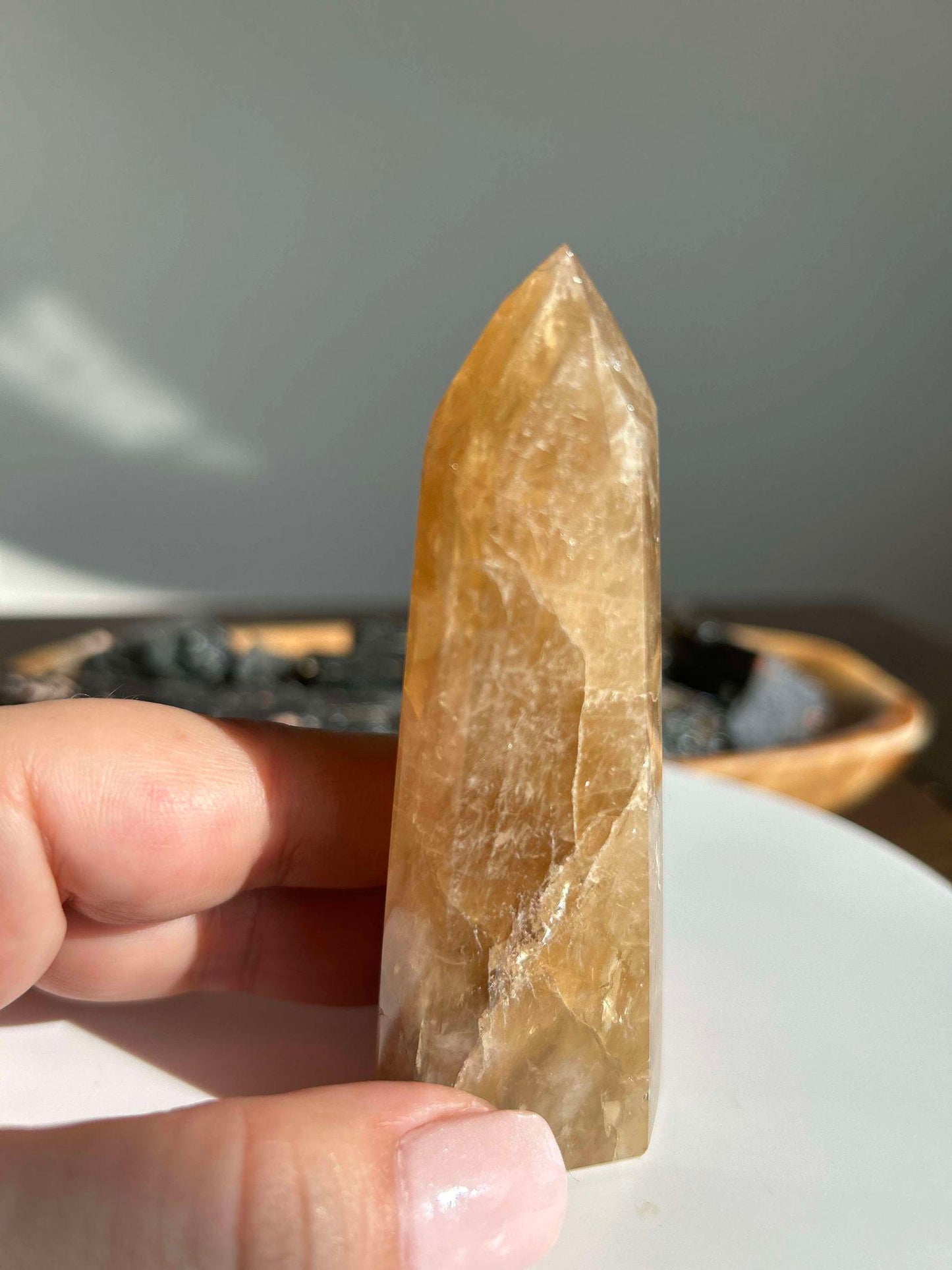 Citrine Crystal Point Feng Shui Solar Plexus November Scorpio Crystal Natural Untreated New Business Gift Graduation New Beginning New job