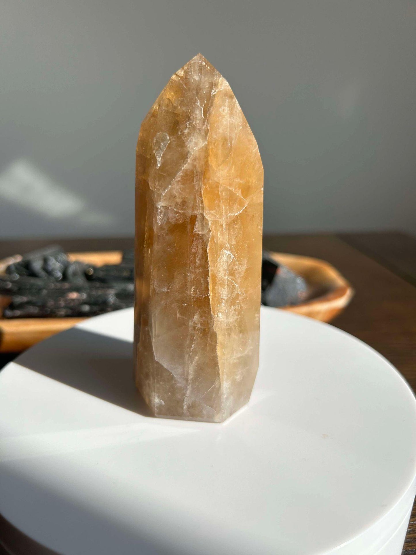 Citrine Crystal Point Feng Shui Solar Plexus November Scorpio Crystal Natural Untreated New Business Gift Graduation New Beginning New job
