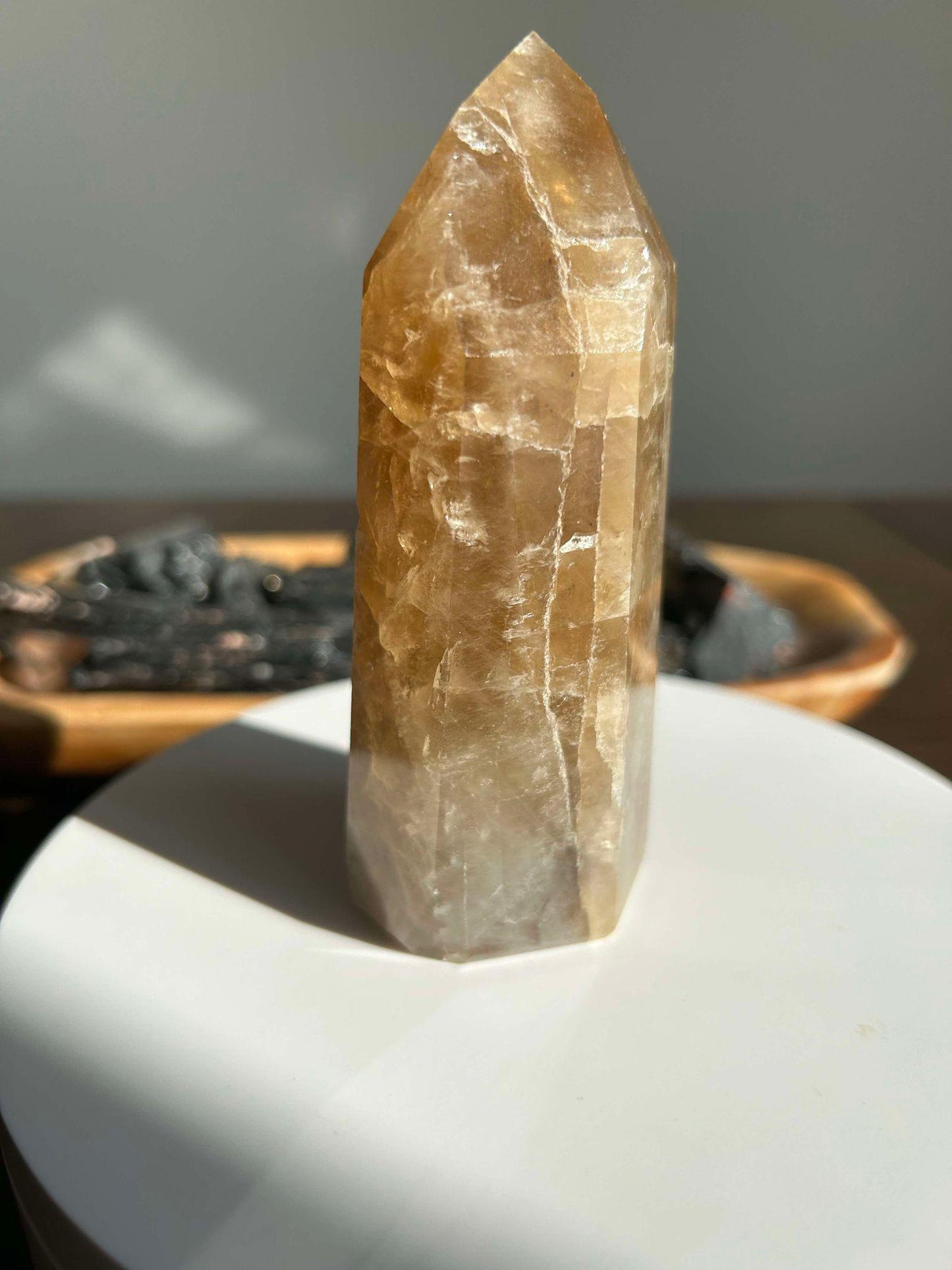 Citrine Crystal Point Feng Shui Solar Plexus November Scorpio Crystal Natural Untreated New Business Gift Graduation New Beginning New job