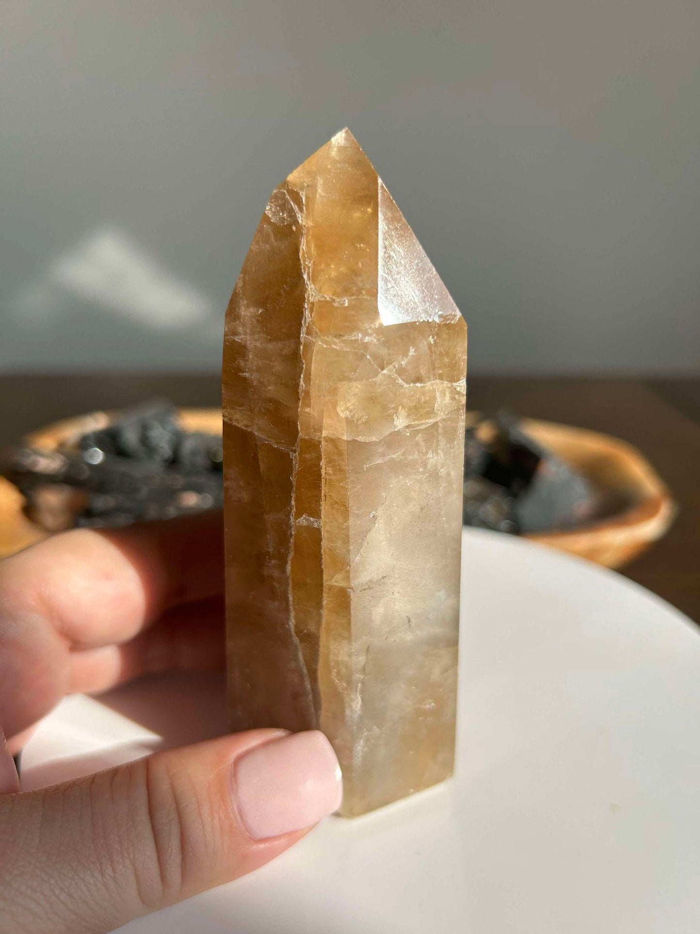 Citrine Crystal Point Feng Shui Solar Plexus November Scorpio Crystal Natural Untreated New Business Gift Graduation New Beginning New job