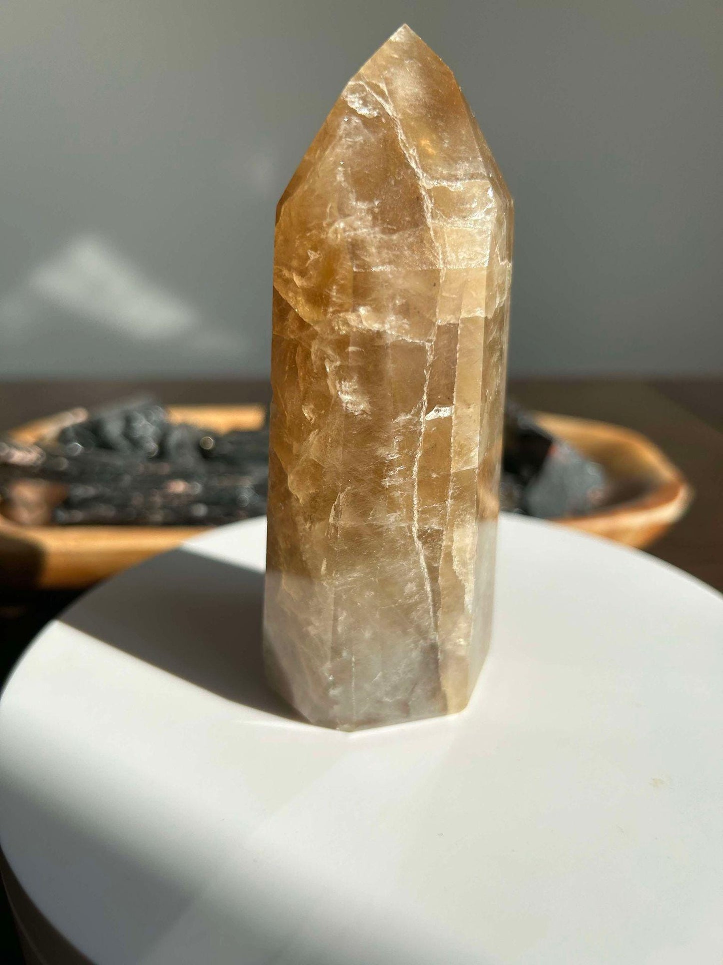 Citrine Crystal Point Feng Shui Solar Plexus November Scorpio Crystal Natural Untreated New Business Gift Graduation New Beginning New job