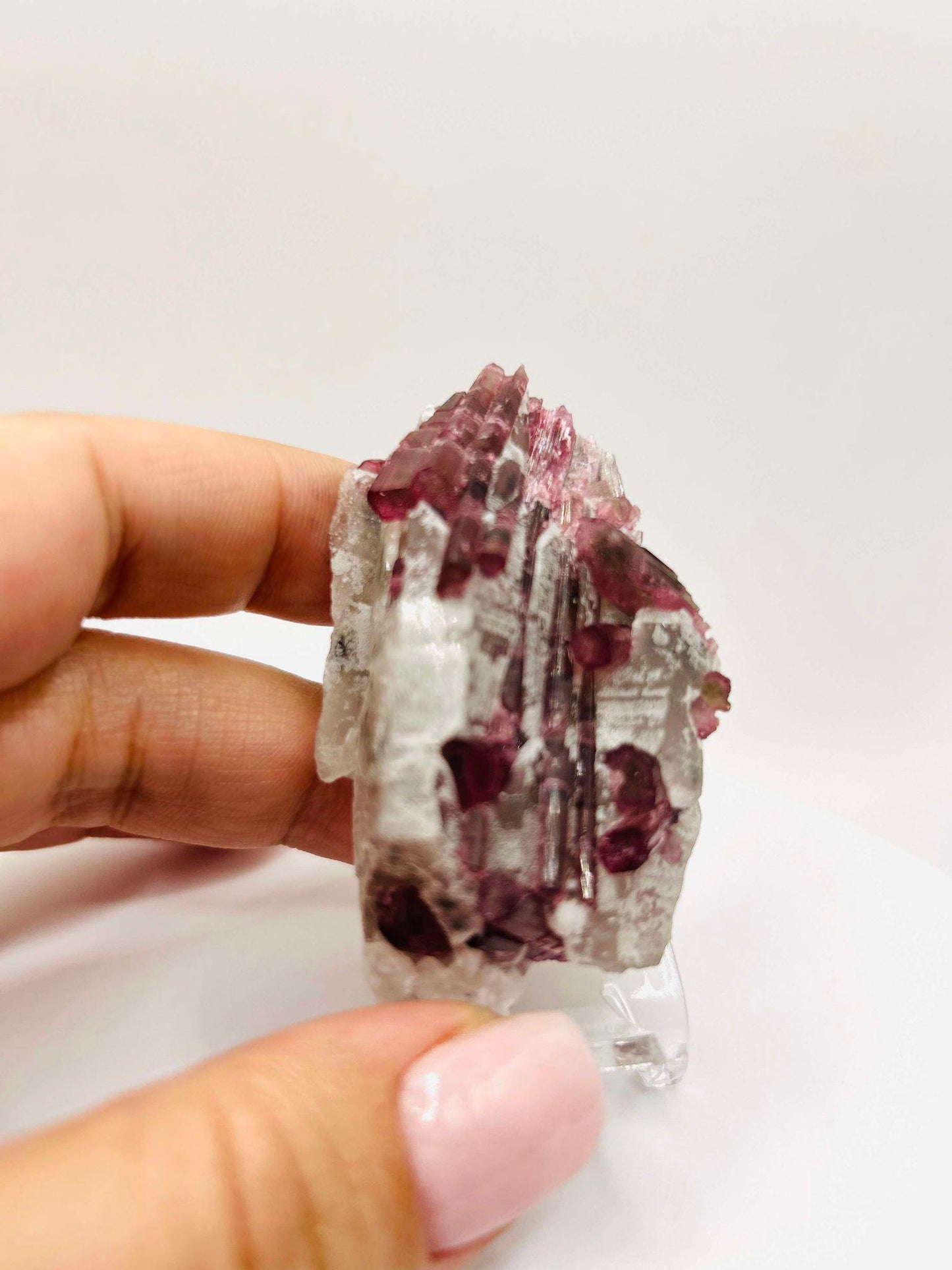 Citrine Pink Tourmaline Feng Shui Solar Plexus Heart Chakra Collector Piece October Crystal Breakup Gift Home Decor New Beginning New love