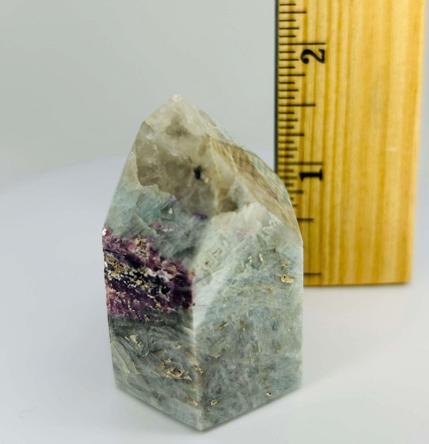 Citrine Lepidolite Crystal Point Solar Plexus Third Eye Meditation Feng Shui Libra Crystal Home Warming Student Teacher Baby Shower Gift
