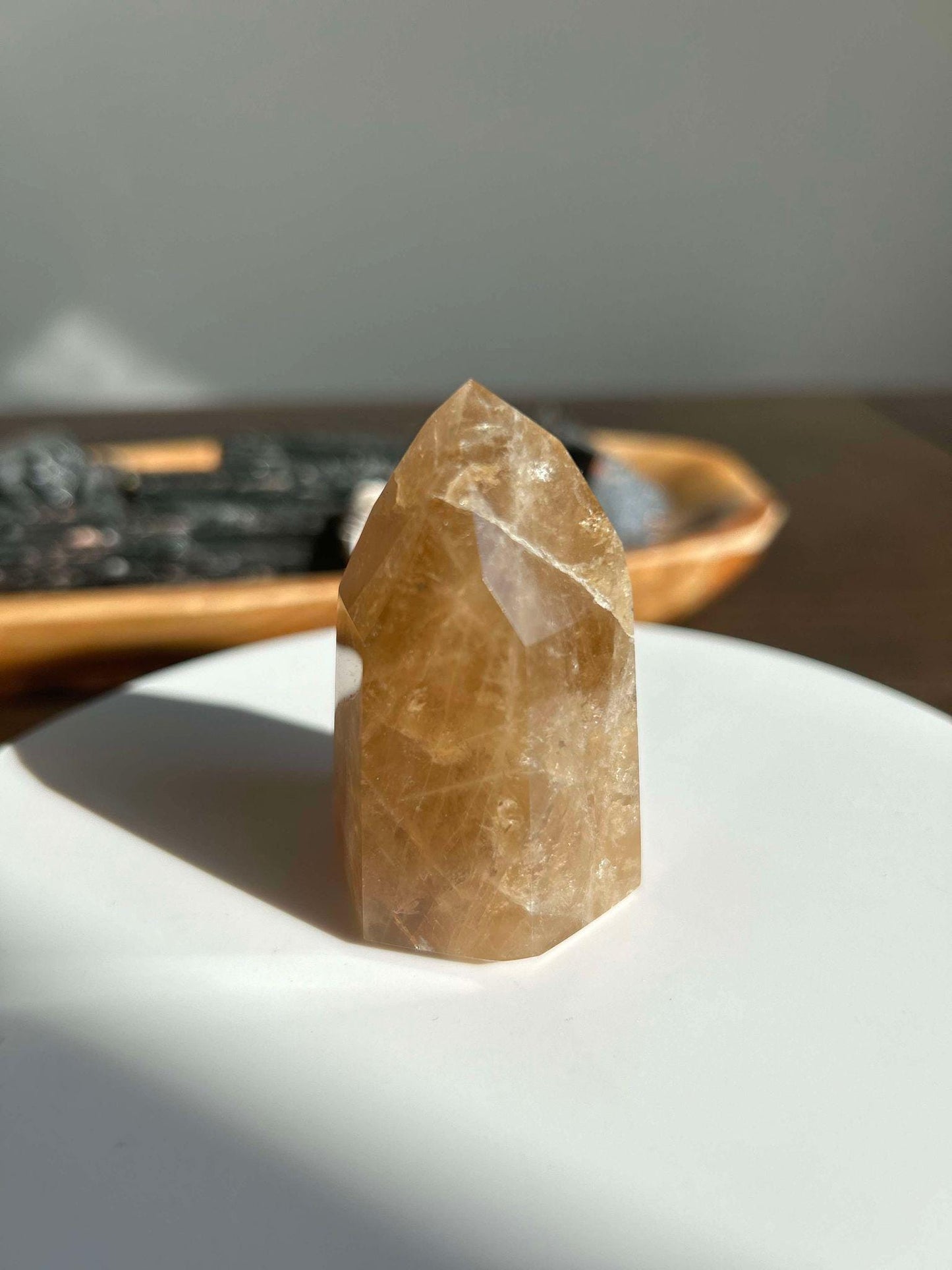 Citrine Crystal Point Feng Shui Solar Plexus November Scorpio Crystal Natural Untreated New Business Gift Graduation New Beginning New job
