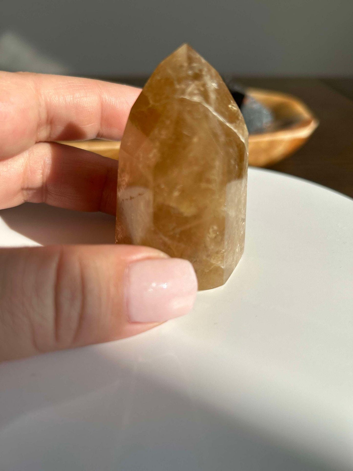 Citrine Crystal Point Feng Shui Solar Plexus November Scorpio Crystal Natural Untreated New Business Gift Graduation New Beginning New job