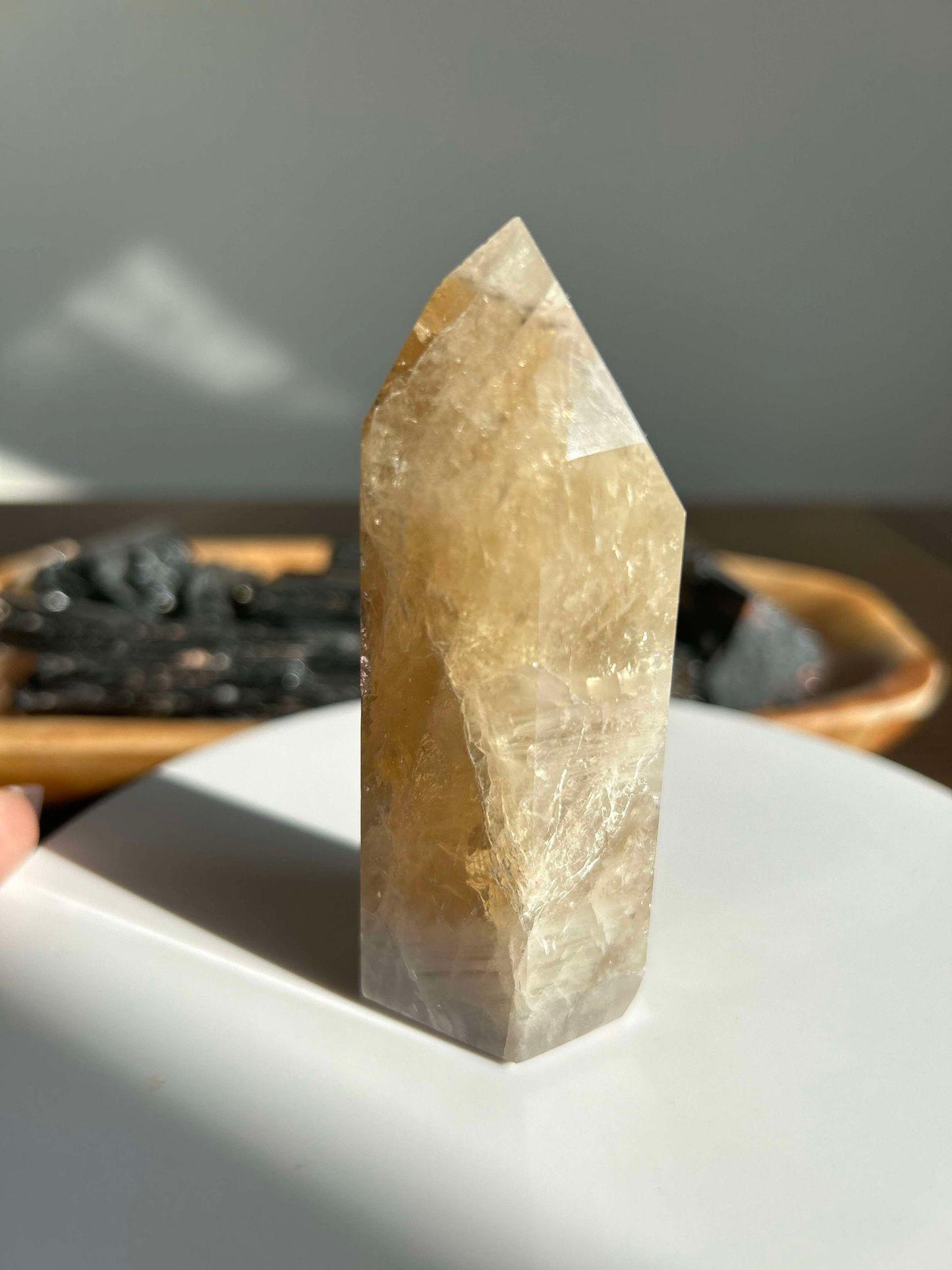 Citrine Crystal Point Feng Shui Solar Plexus November Scorpio Crystal Natural Untreated New Business Gift Graduation New Beginning New job
