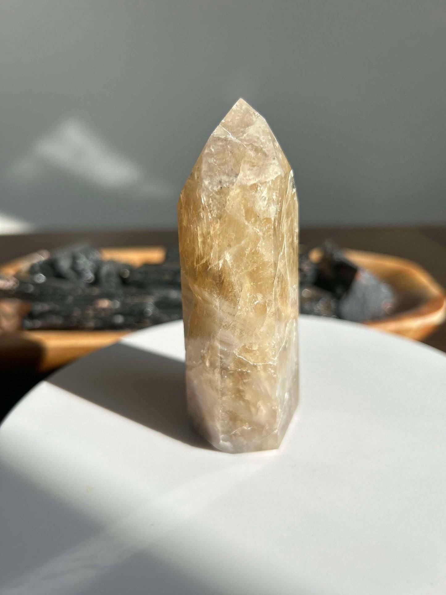 Citrine Crystal Point Feng Shui Solar Plexus November Scorpio Crystal Natural Untreated New Business Gift Graduation New Beginning New job