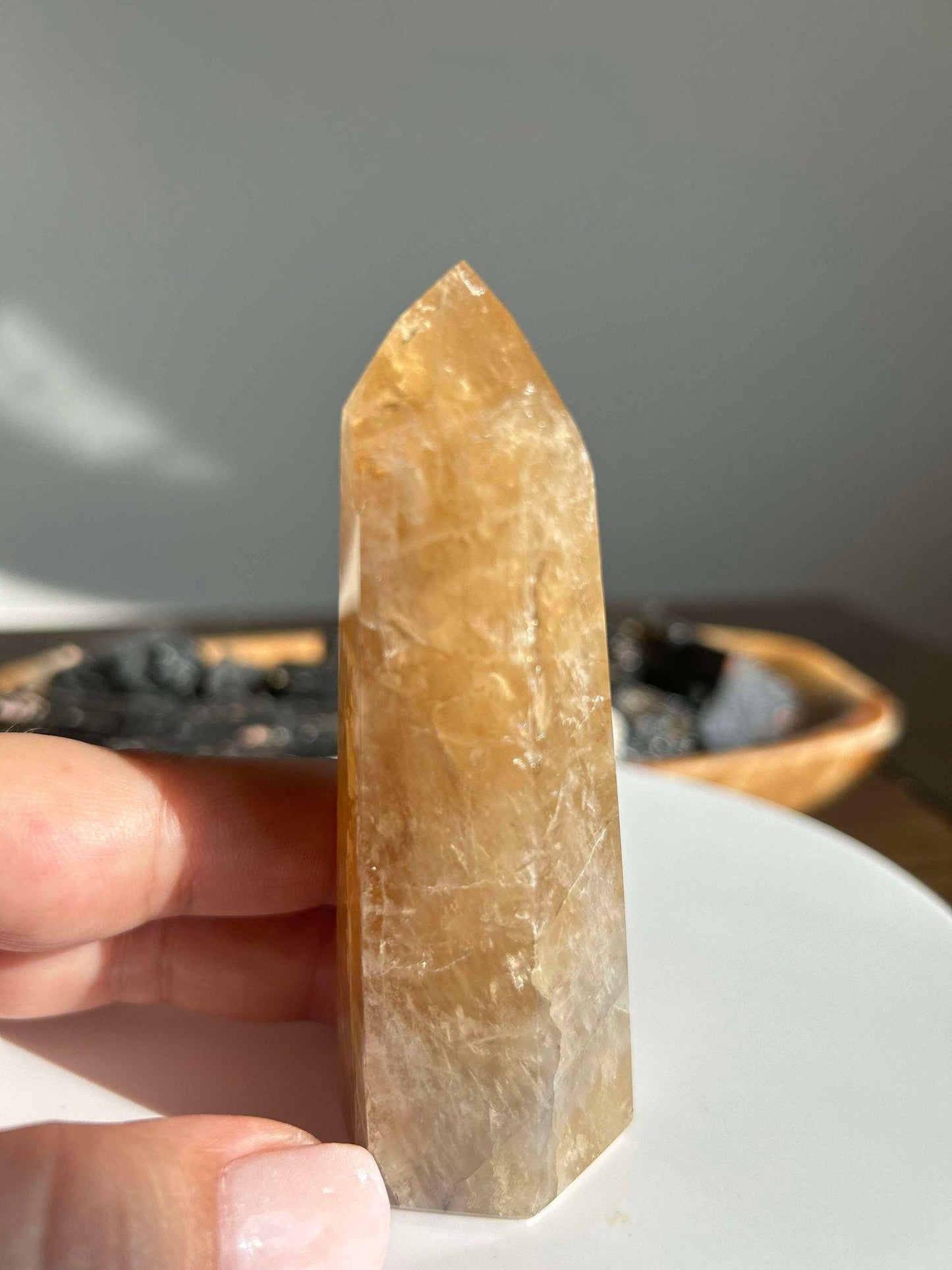 Citrine Crystal Point Feng Shui Solar Plexus November Scorpio Crystal Natural Untreated New Business Gift Graduation New Beginning New job