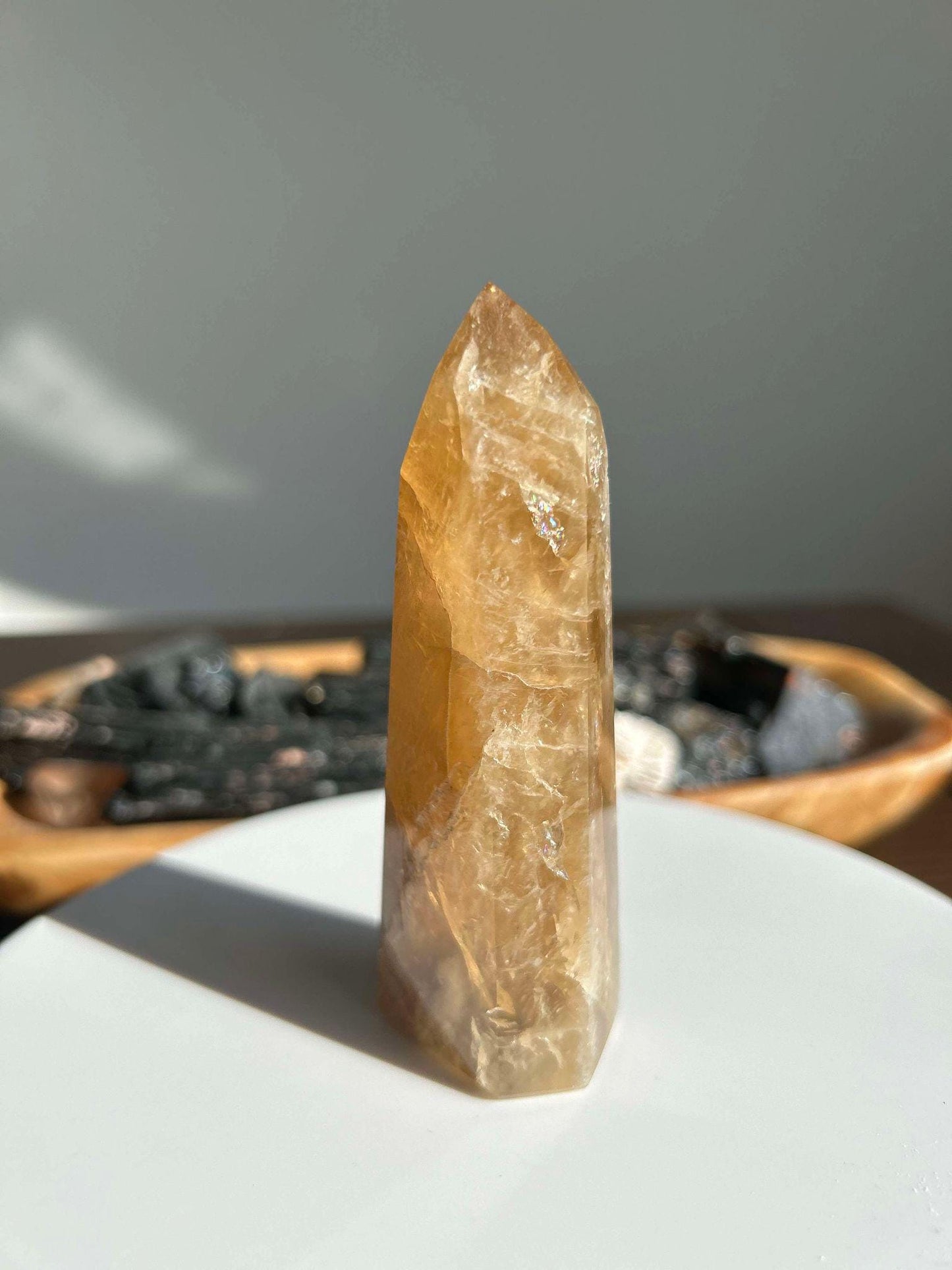 Citrine Crystal Point Feng Shui Solar Plexus November Scorpio Crystal Natural Untreated New Business Gift Graduation New Beginning New job