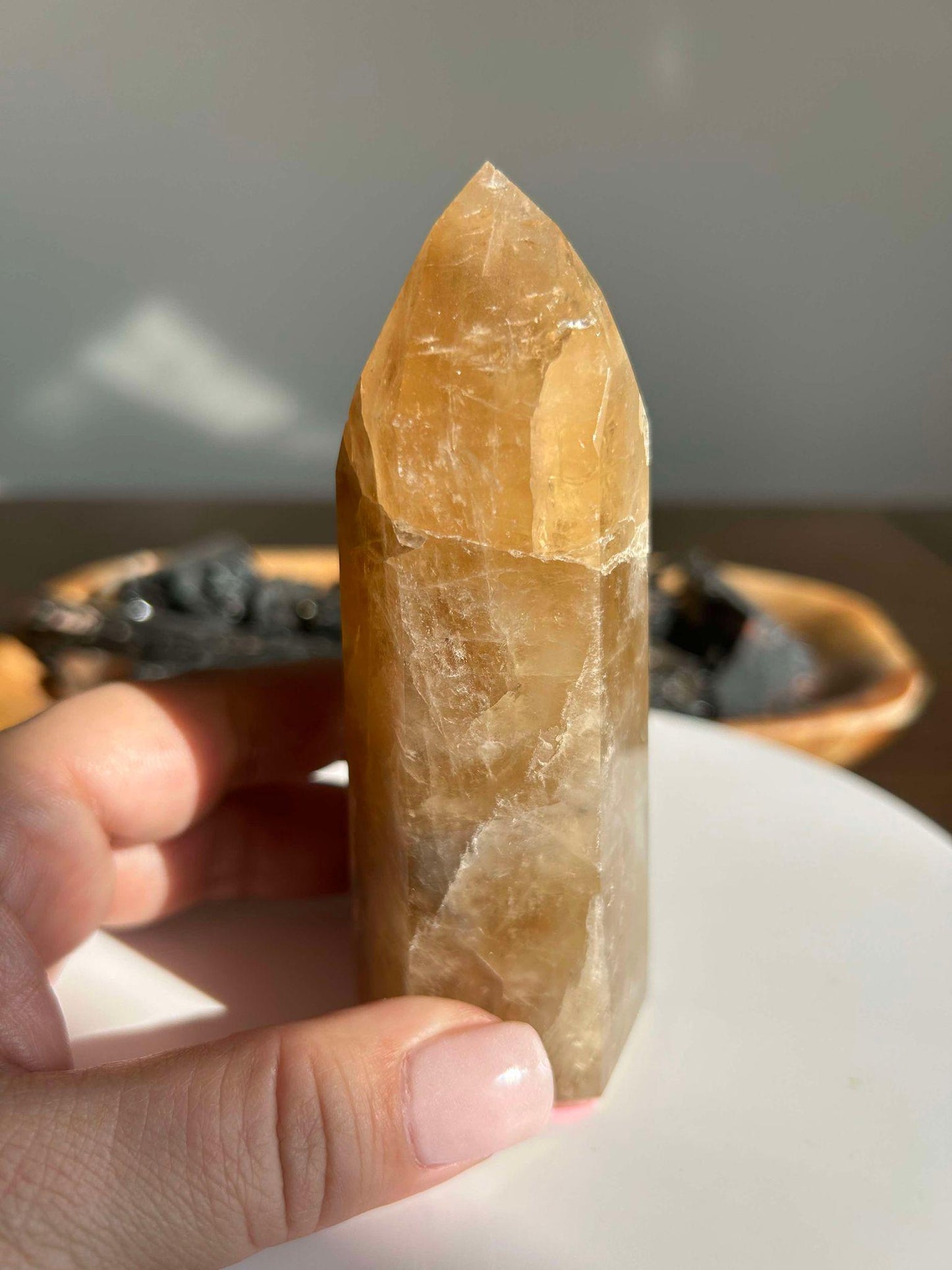 Citrine Crystal Point Feng Shui Solar Plexus November Scorpio Crystal Natural Untreated New Business Gift Graduation New Beginning New job