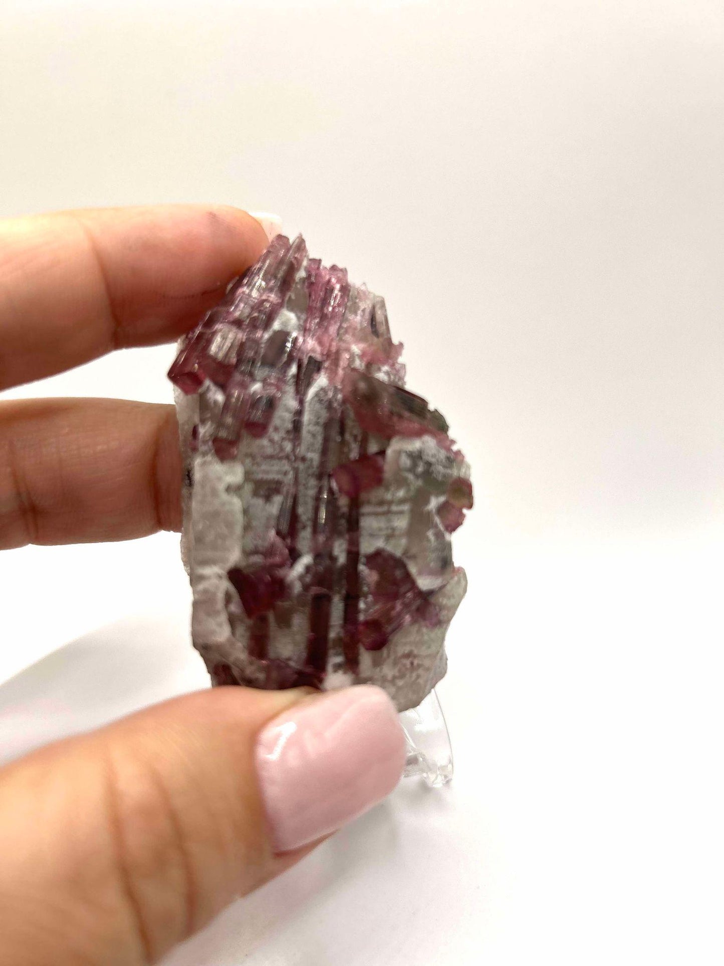 Citrine Pink Tourmaline Feng Shui Solar Plexus Heart Chakra Collector Piece October Crystal Breakup Gift Home Decor New Beginning New love