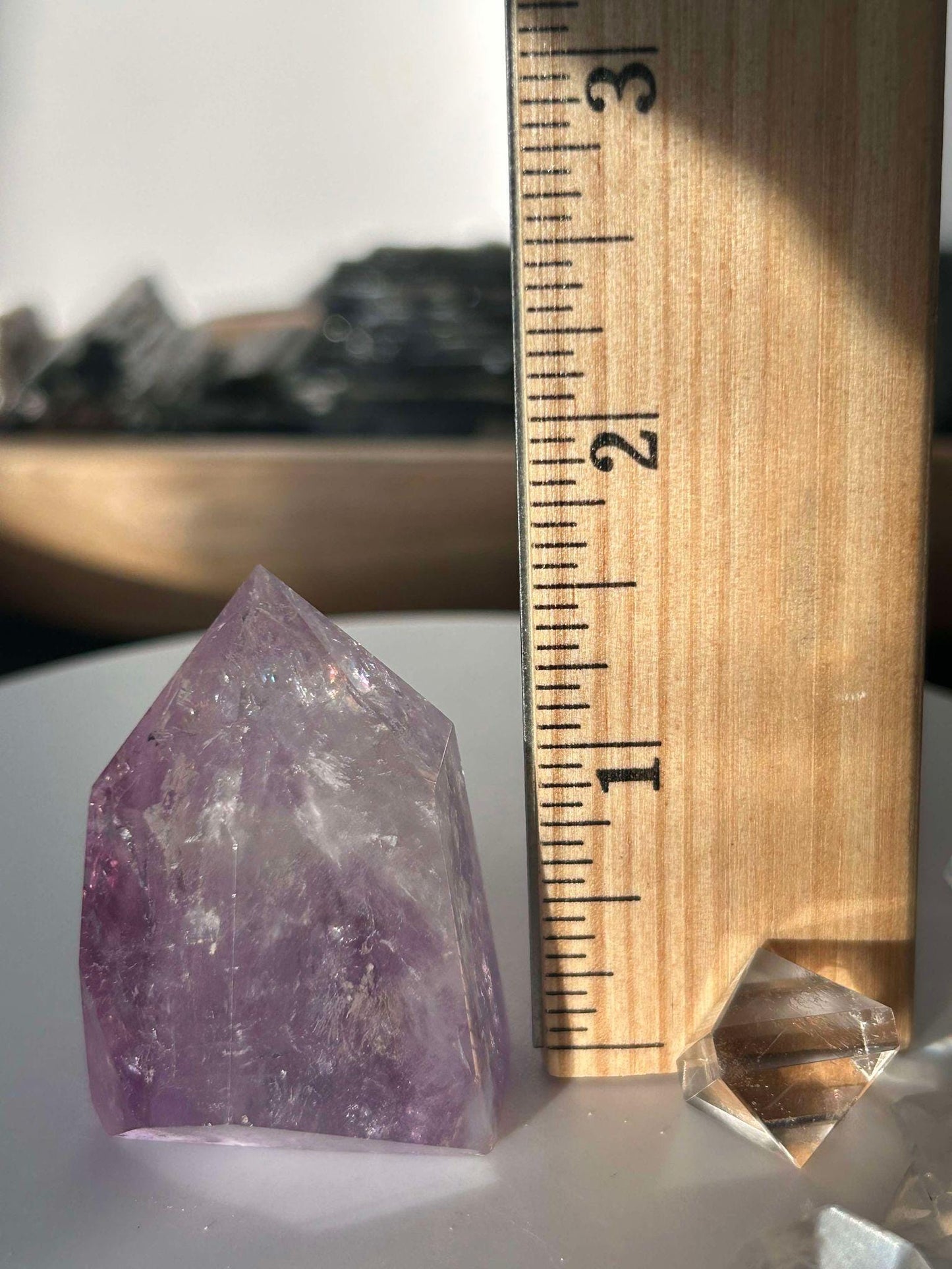 Amethyst Crystal Point Meditation Crown Chakra February Aquarius Crystal Home Warming Best Friend Baby Shower Gift Mom Student Teacher Gift