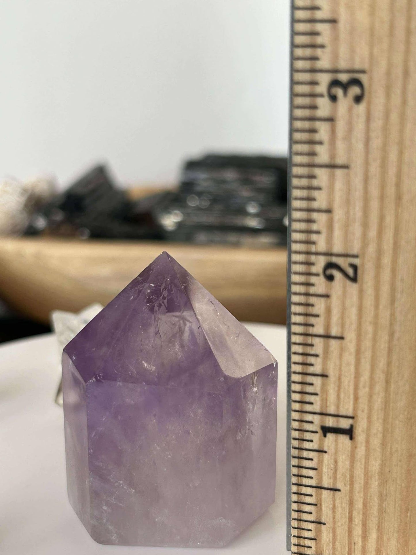 Amethyst Crystal Point Meditation Crown Chakra February Aquarius Crystal Home Warming Best Friend Baby Shower Gift Mom Student Teacher Gift