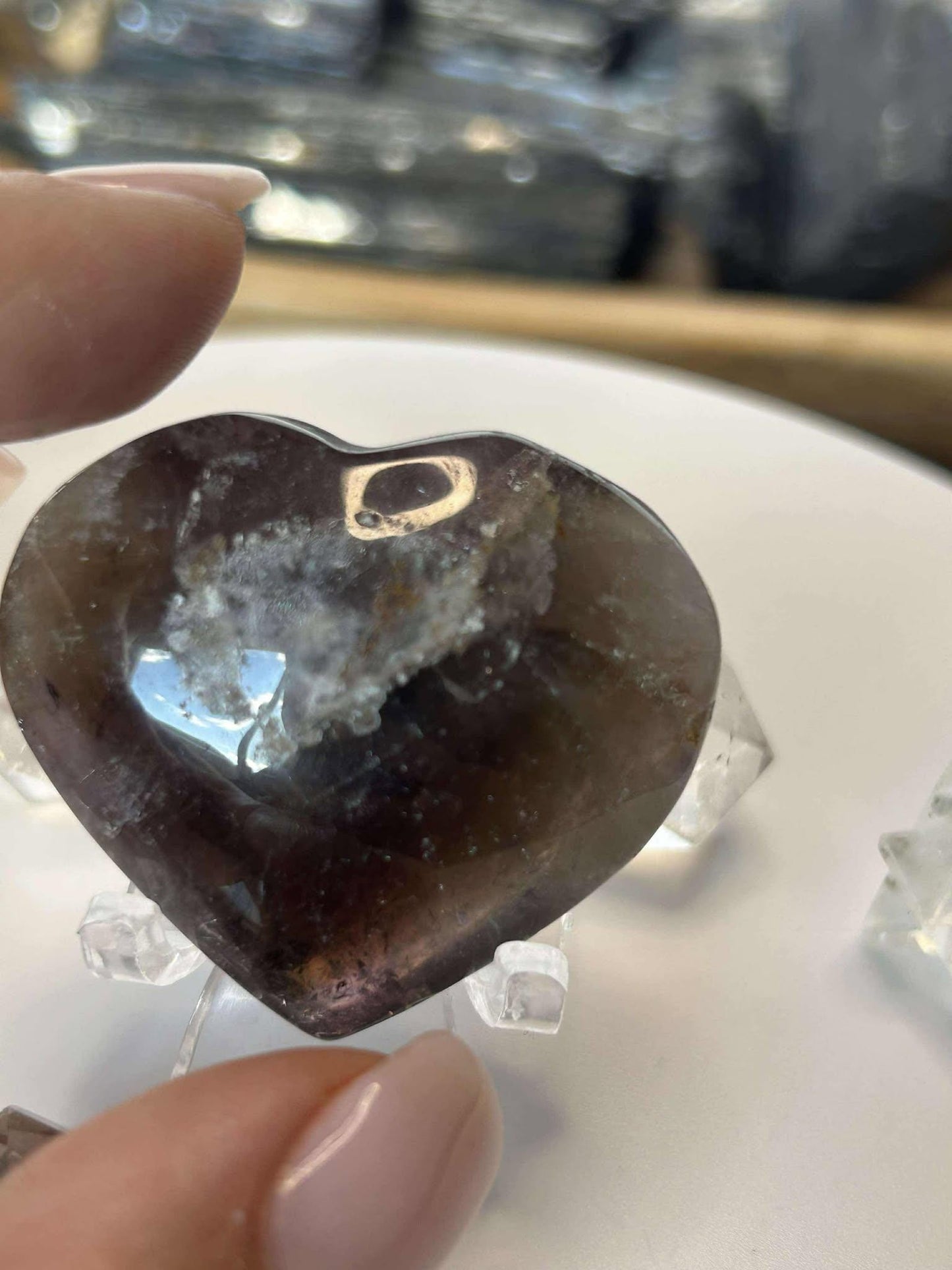 Super Seven Amethyst Cacoxenite Crystal Meditation Stone Crown Chakra Energy Amplifier Reiki Healers Gift Home Decor Spiritual Yogi Gift