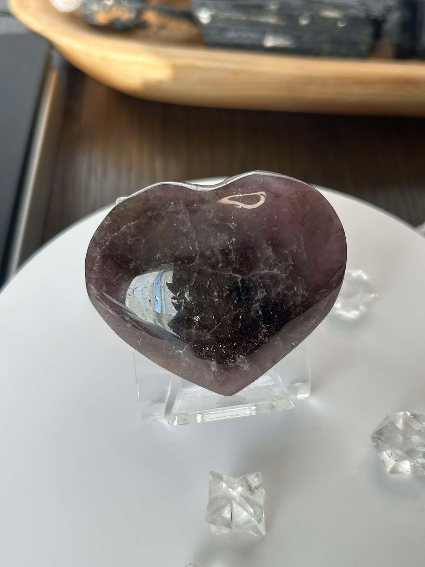 Super Seven Amethyst Cacoxenite Crystal Meditation Stone Crown Chakra Energy Amplifier Reiki Healers Gift Home Decor Spiritual Yogi gift