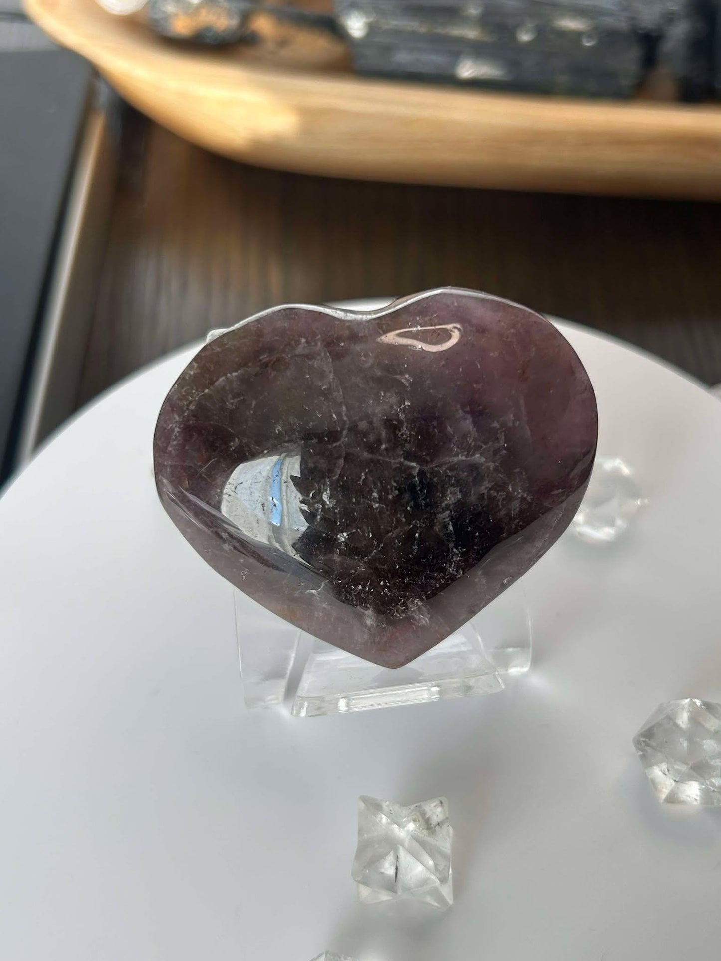 Super Seven Amethyst Cacoxenite Crystal Meditation Stone Crown Chakra Energy Amplifier Reiki Healers Gift Home Decor Spiritual Yogi gift