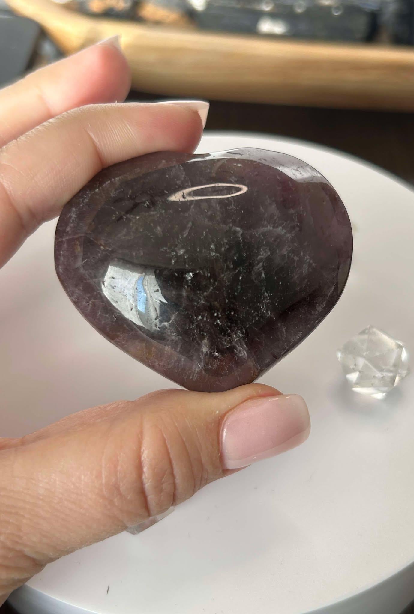 Super Seven Amethyst Cacoxenite Crystal Meditation Stone Crown Chakra Energy Amplifier Reiki Healers Gift Home Decor Spiritual Yogi gift