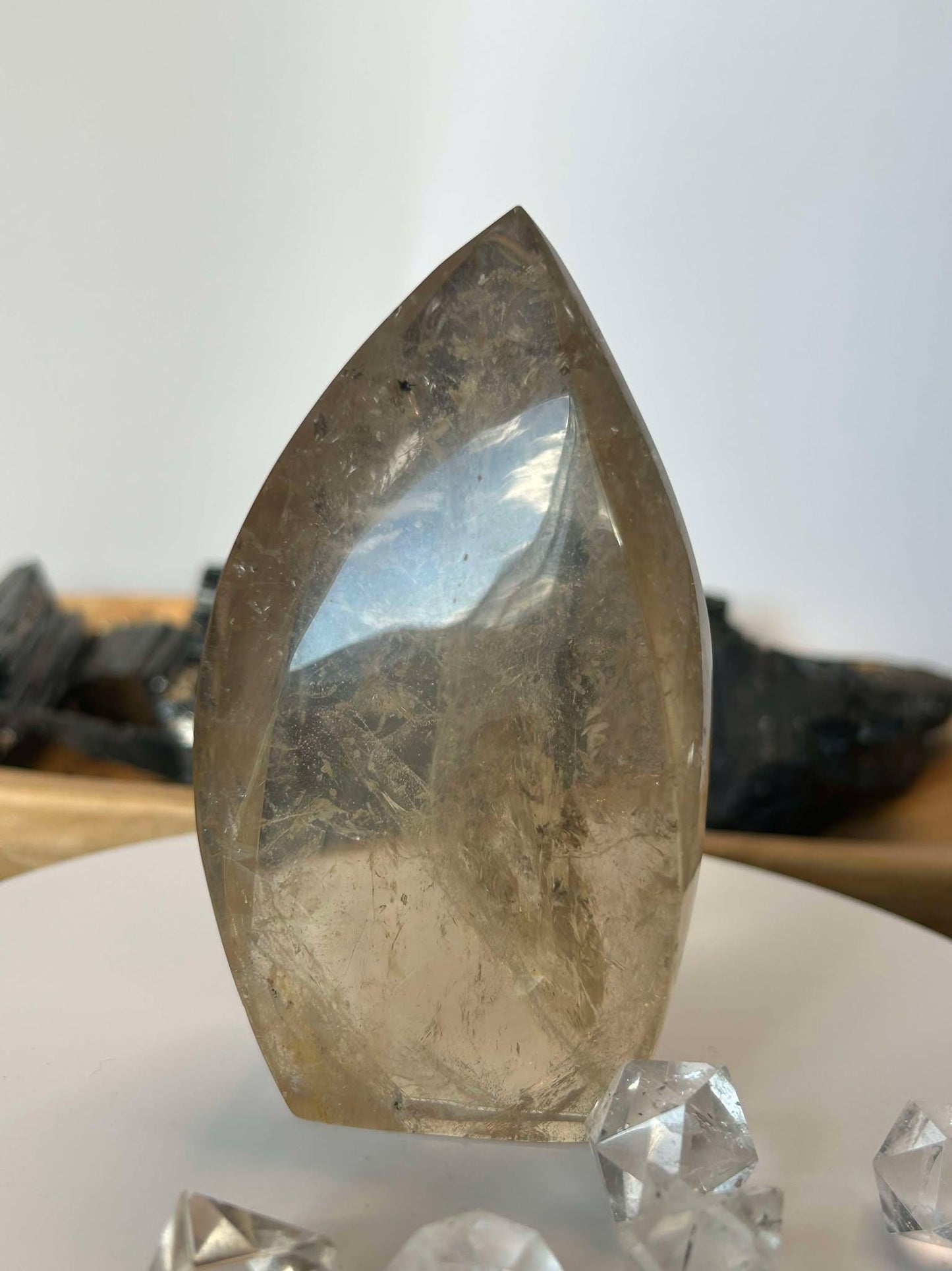 Citrine Crystal Flame Feng Shui Solar Plexus November Scorpio Crystal Natural Untreated New Business Gift Graduation New Beginning New job