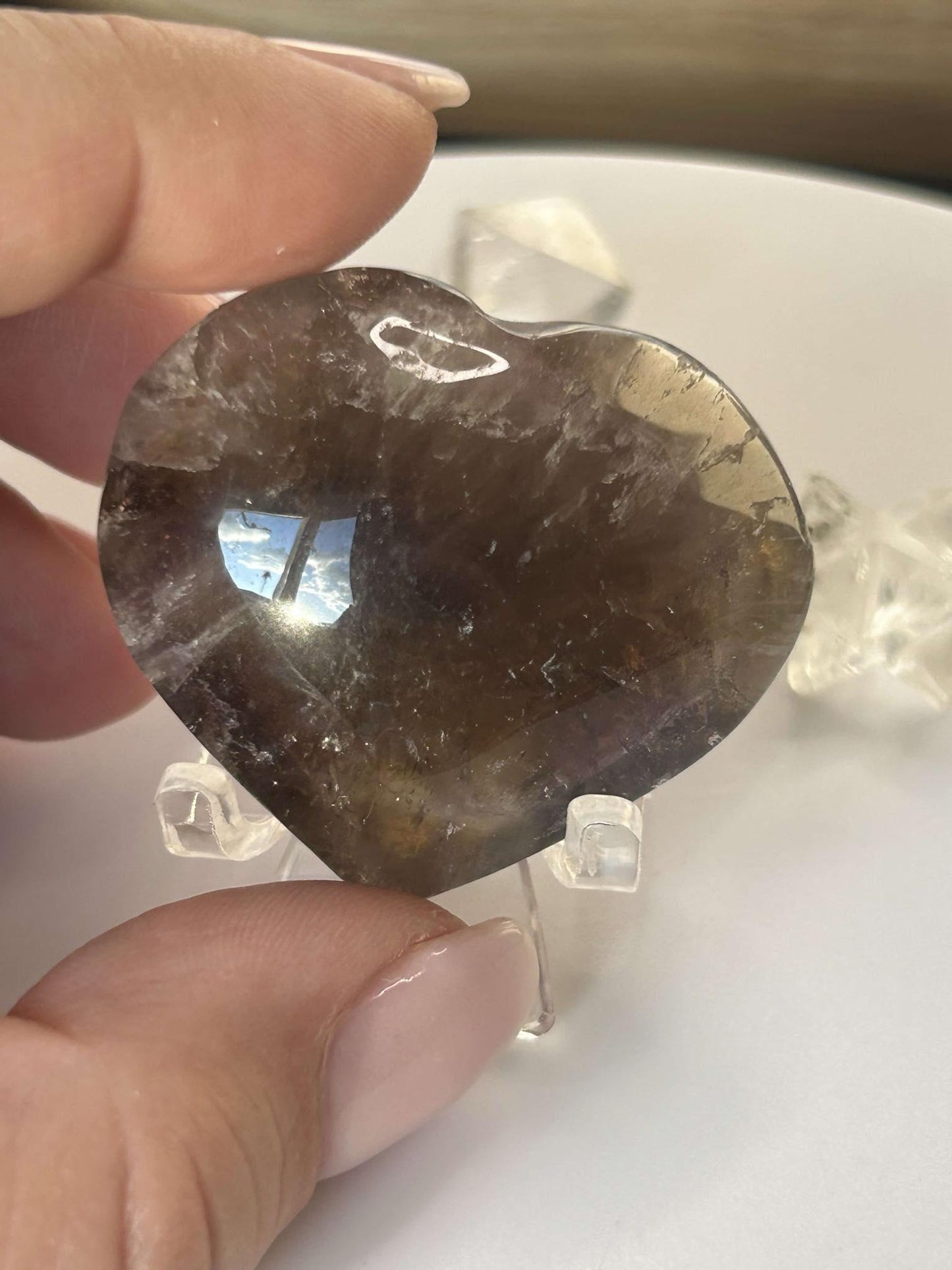 Super Seven Amethyst Cacoxenite Crystal Meditation Stone Crown Chakra Energy Amplifier Reiki Healers Gift Home Decor Spiritual Yogi Gift