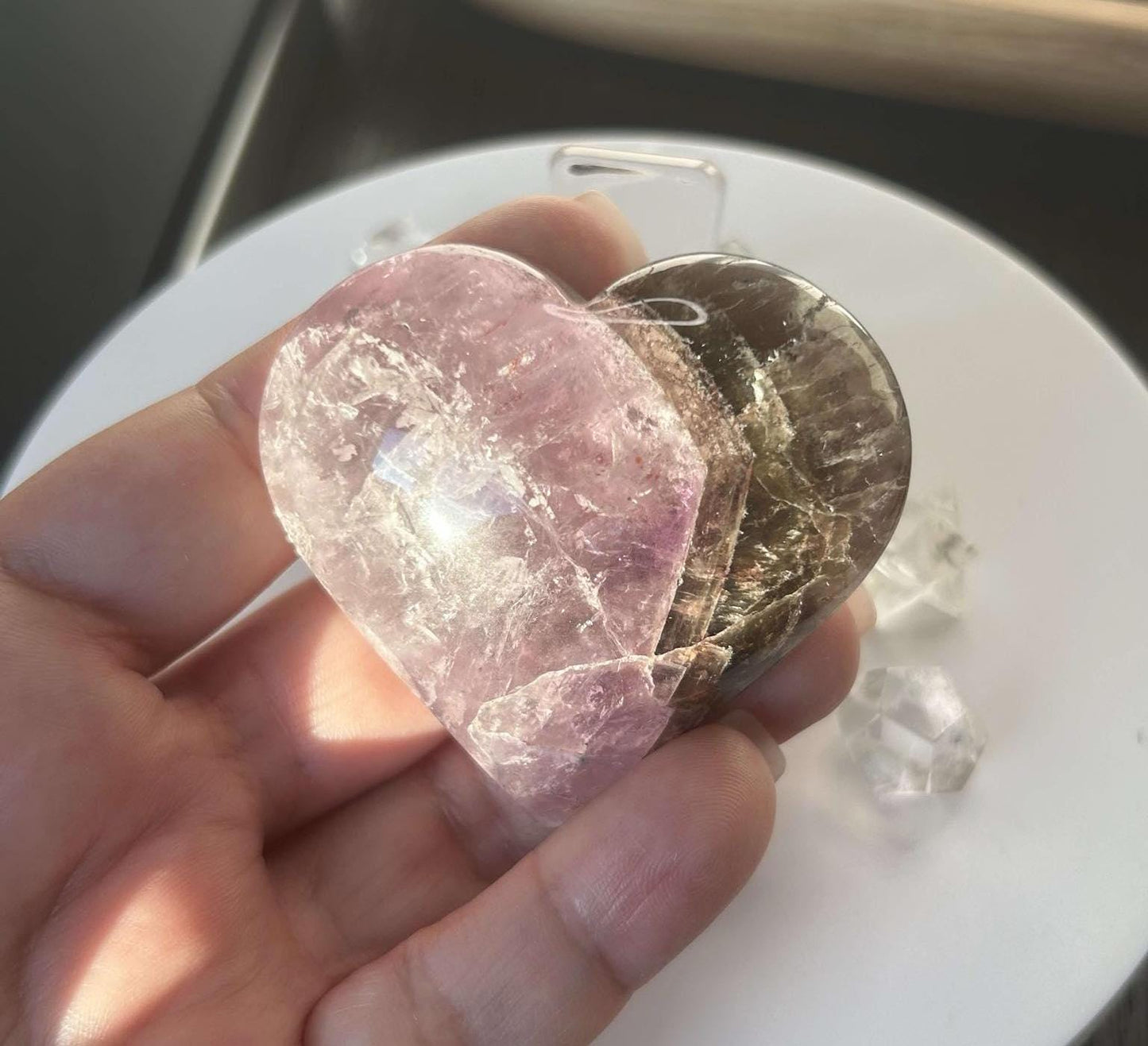 Super Seven Amethyst Cacoxenite Crystal Meditation Stone Crown Chakra Energy Amplifier Reiki Healers Gift Home Decor Spiritual Yogi Gift