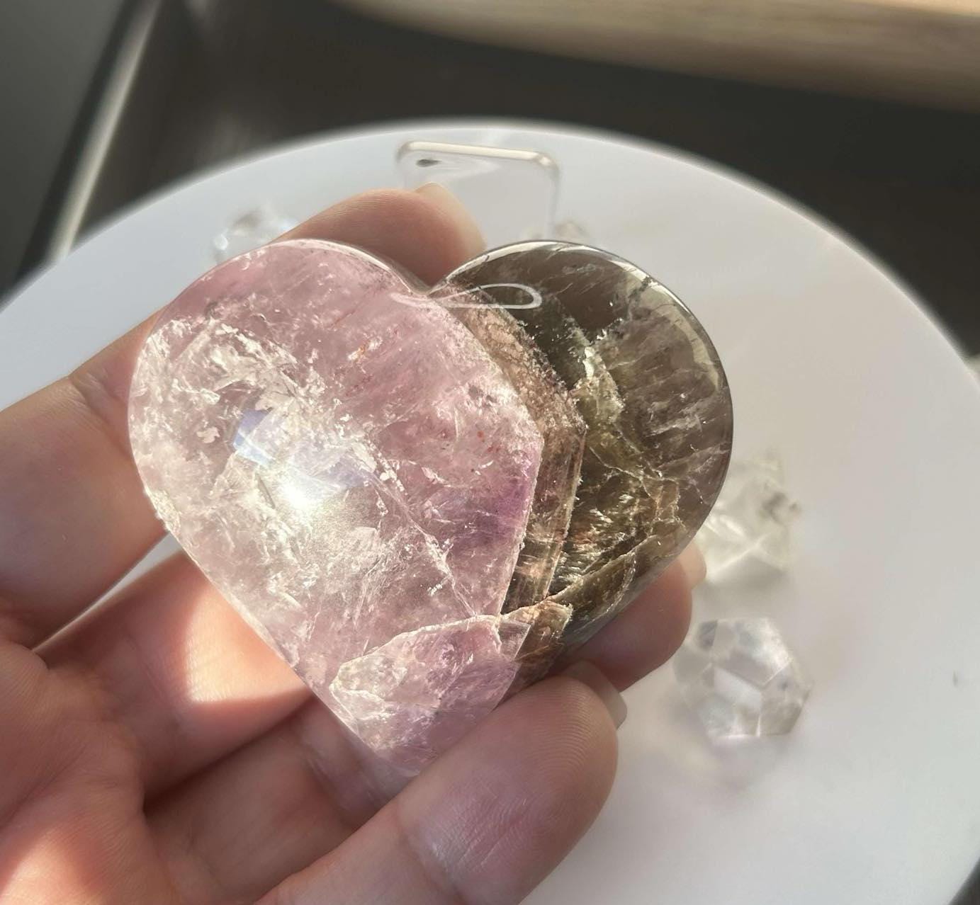 Super Seven Amethyst Cacoxenite Crystal Meditation Stone Crown Chakra Energy Amplifier Reiki Healers Gift Home Decor Spiritual Yogi Gift