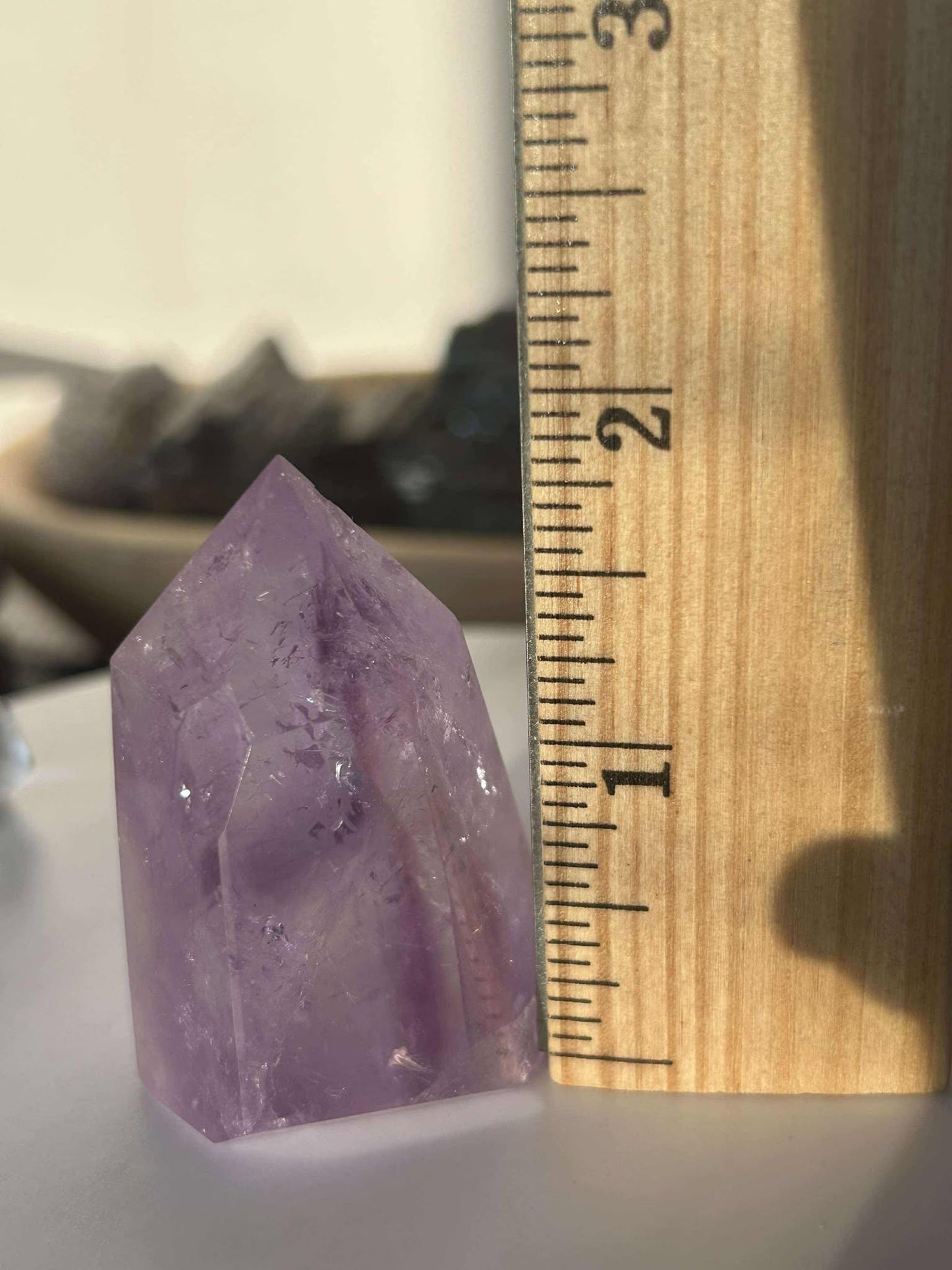 Amethyst Crystal Point Meditation Crown Chakra February Aquarius Crystal Home Warming Best Friend Baby Shower Gift Mom Student Teacher Gift