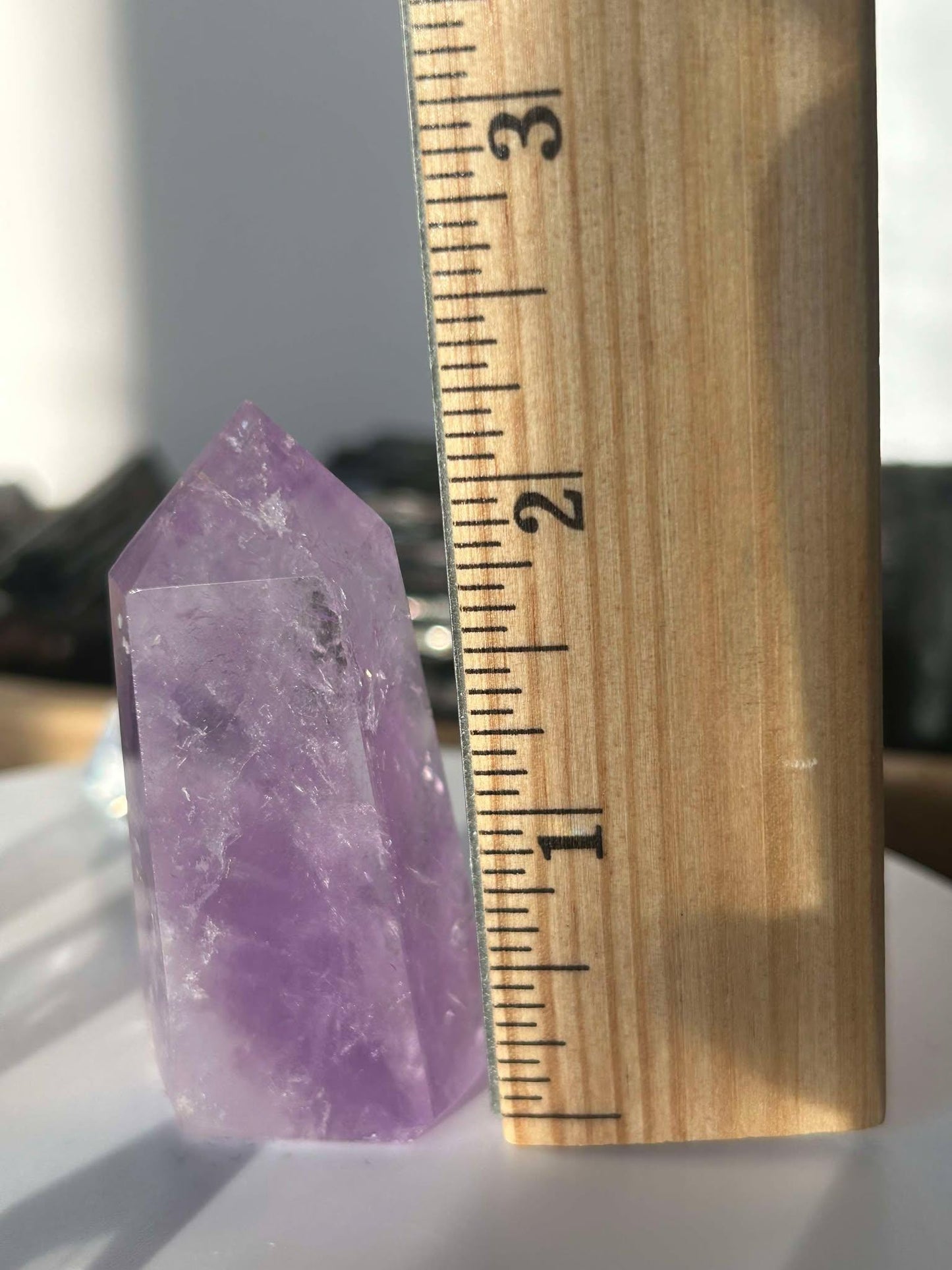 Amethyst Crystal Point Meditation Crown Chakra February Aquarius Crystal Home Warming Best Friend Baby Shower Gift Mom Student Teacher Gift