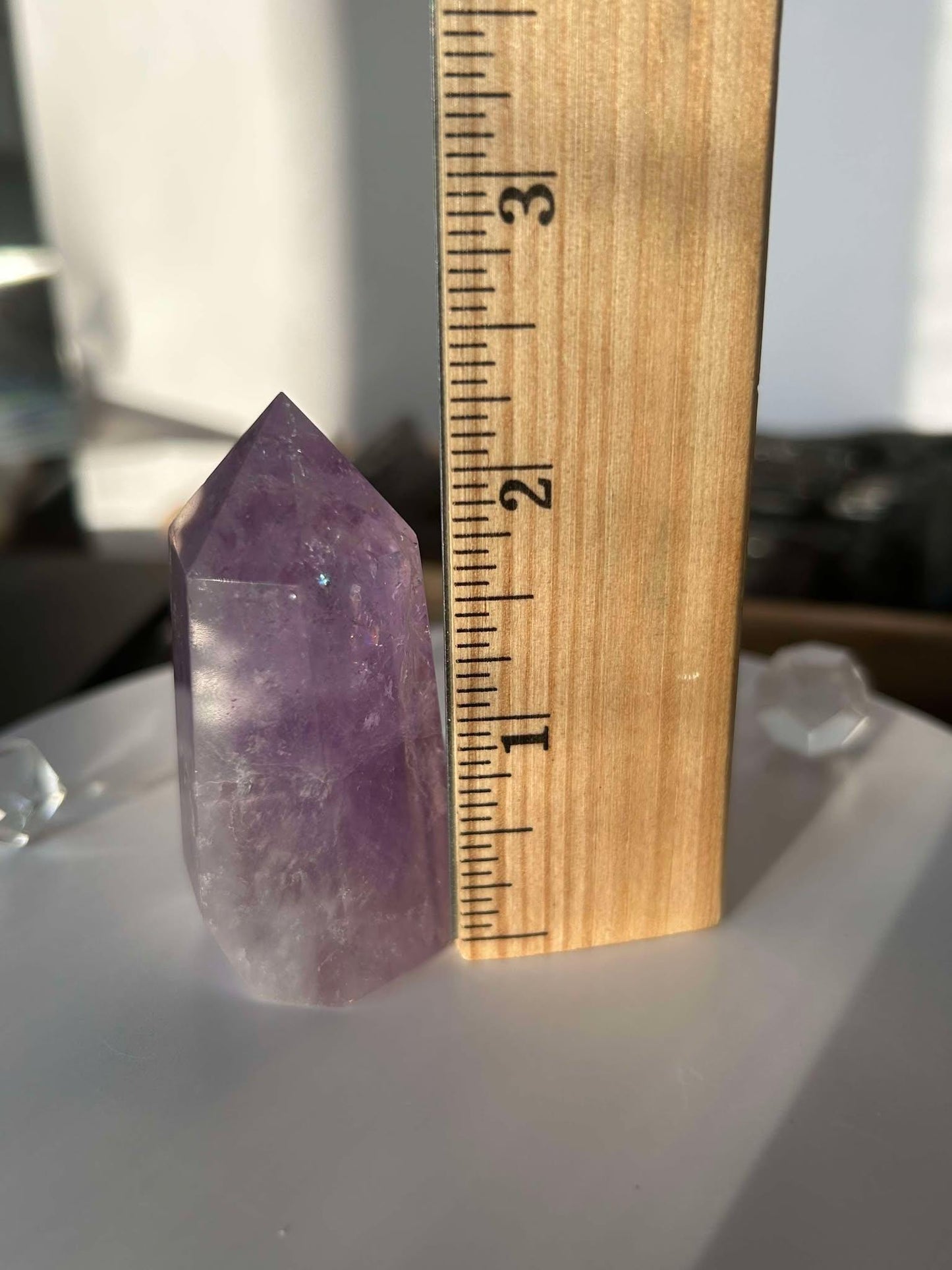 Amethyst Crystal Point Meditation Crown Chakra February Aquarius Crystal Home Warming Best Friend Baby Shower Gift Mom Wife Goddess Crystal