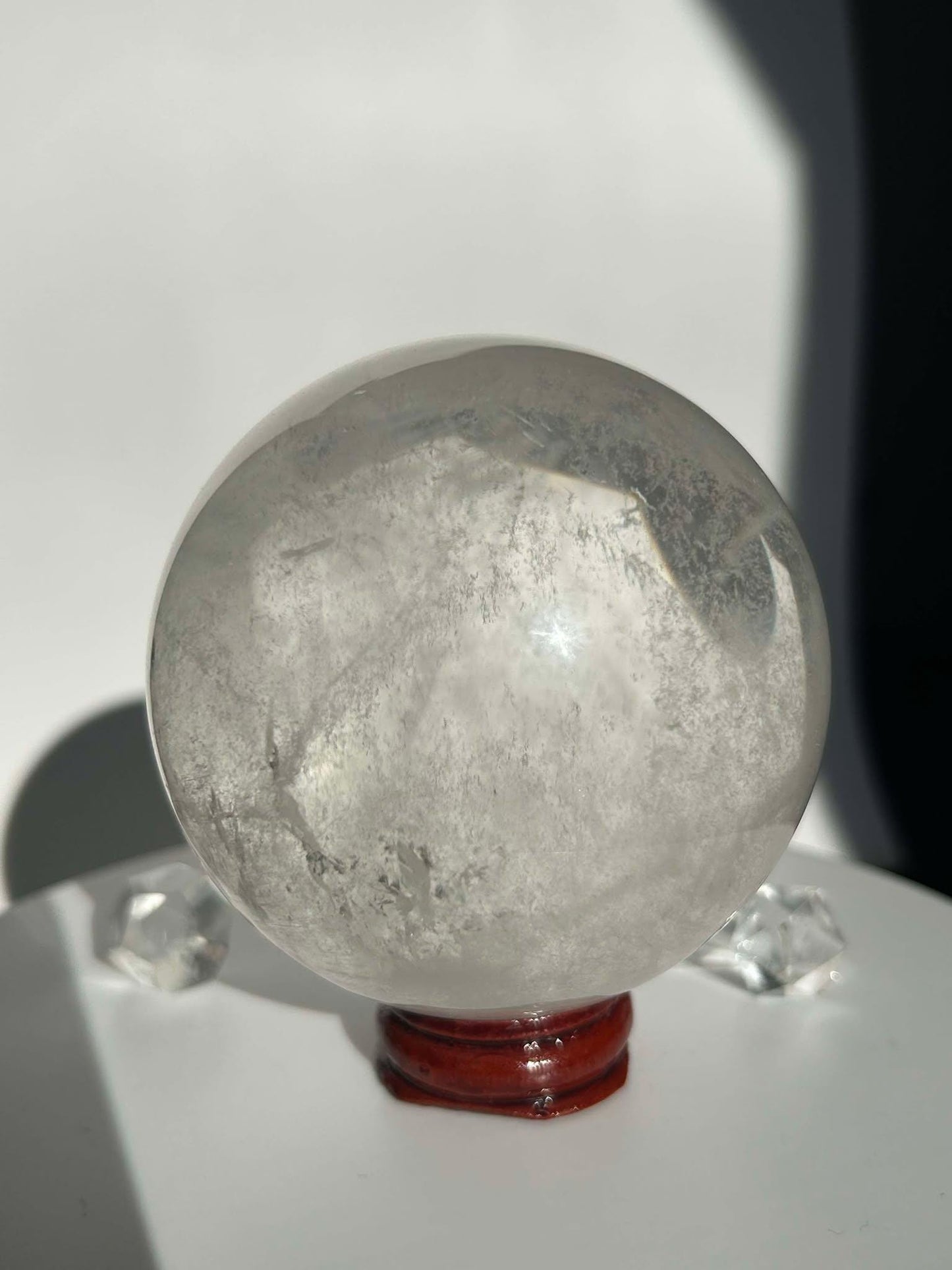 Clear Quartz Crystal Sphere Meditation Crown Chakra Home Decor Feng Shui Healers Gift Yogis Teachers Students Love Nature Crystal Gift 1LB
