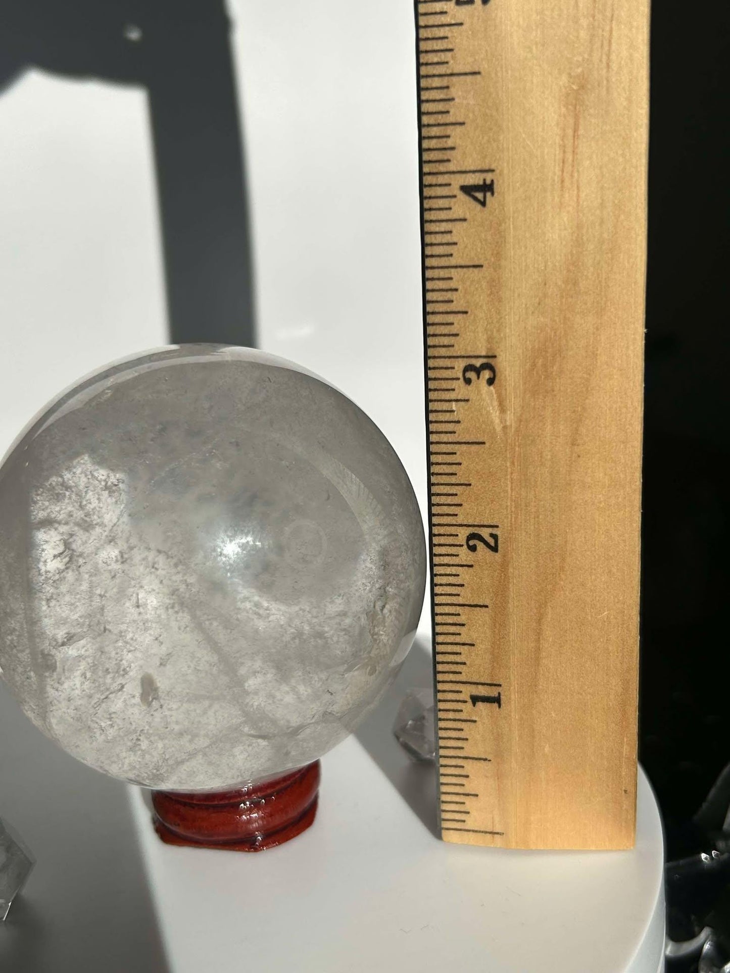 Clear Quartz Crystal Sphere Meditation Crown Chakra Home Decor Feng Shui Healers Gift Yogis Teachers Students Love Nature Crystal Gift 1LB