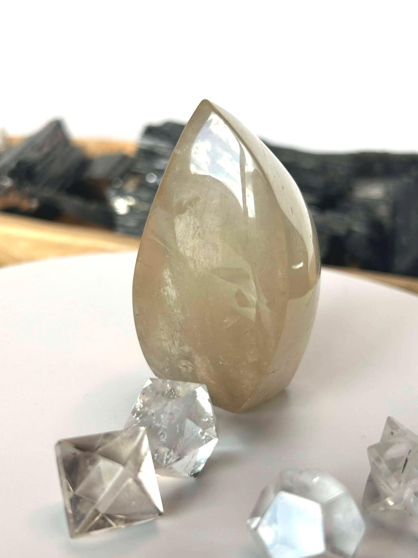 Citrine Crystal Flame Feng Shui Solar Plexus November Scorpio Crystal Natural Untreated New Business Gift Graduation New Beginning New job