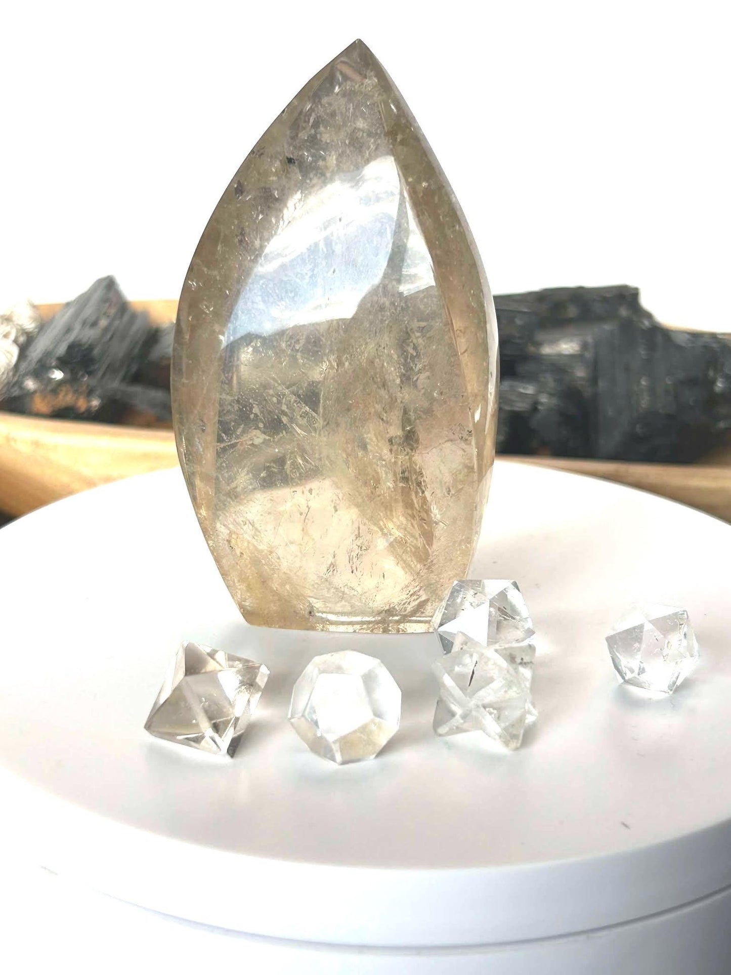 Citrine Crystal Flame Feng Shui Solar Plexus November Scorpio Crystal Natural Untreated New Business Gift Graduation New Beginning New job