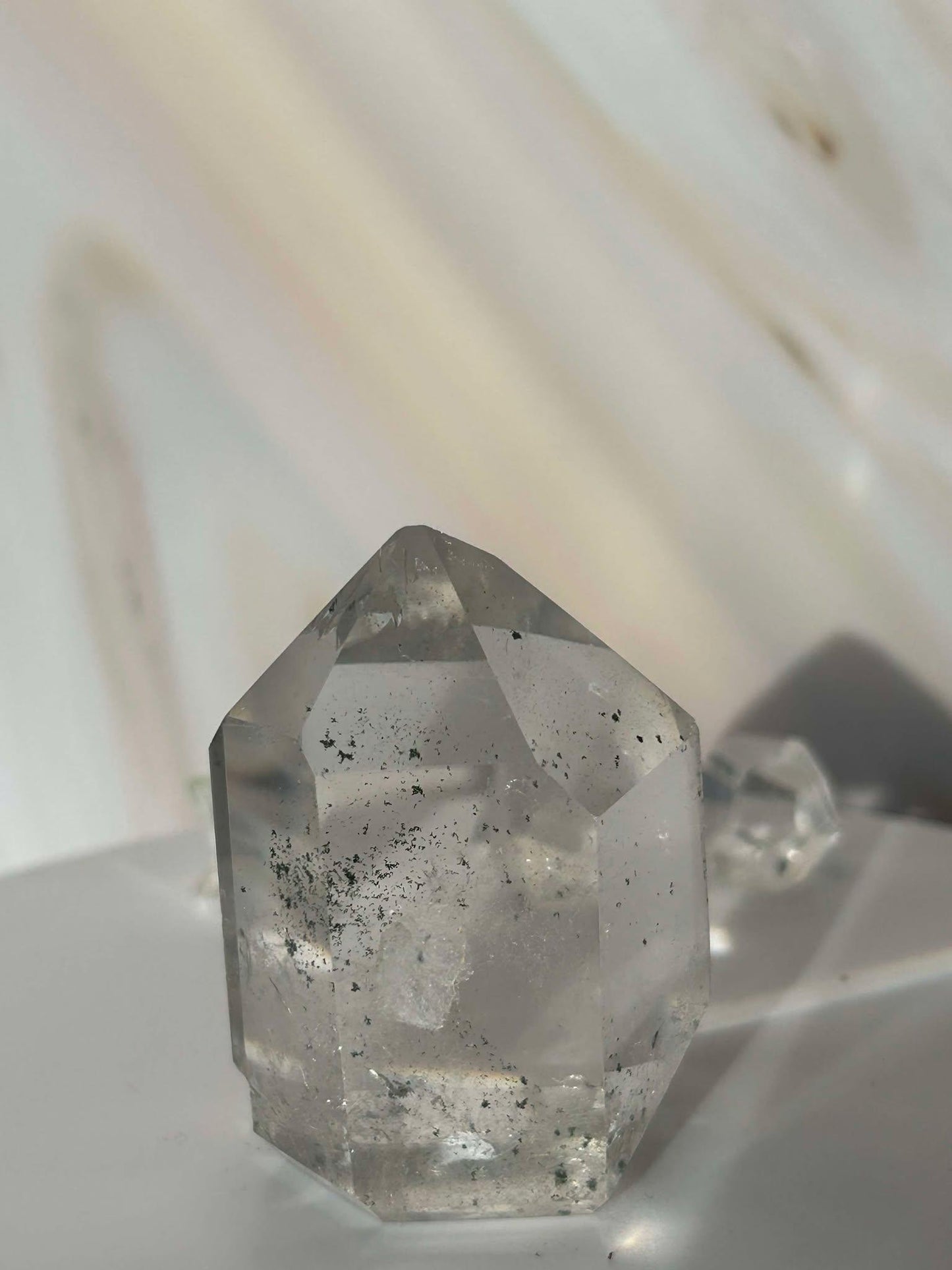 Garden Quartz Lodilite Point Crystal Meditation Crown Root Chakra Altar Decor Stone Nature Inspired Gift Nature Lover Gift Scorpio Gift