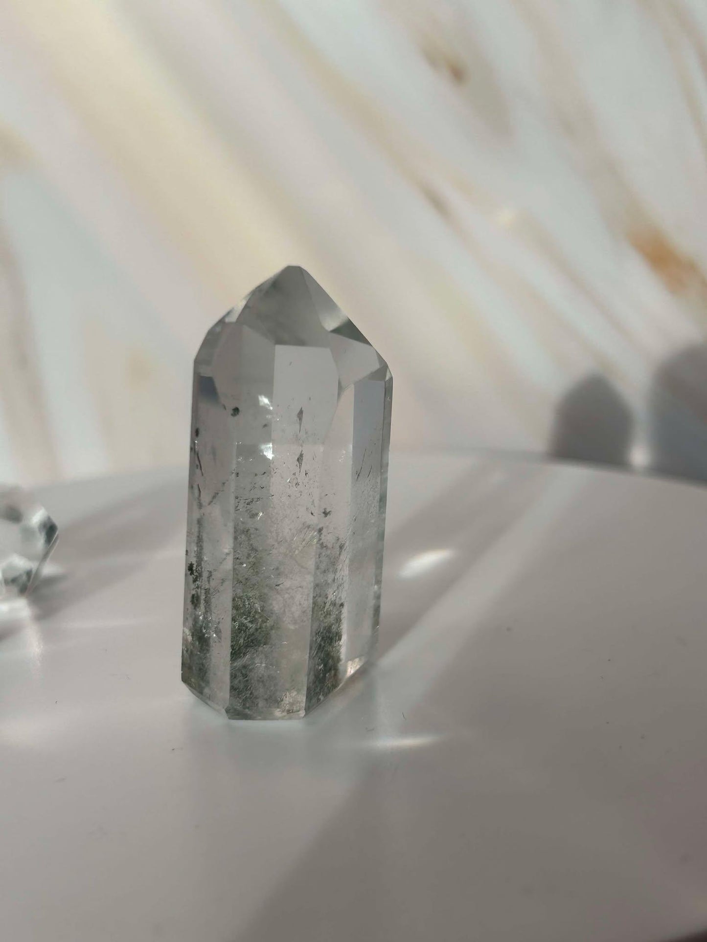 Garden Quartz Lodilite Point Crystal Meditation Crown Root Chakra Altar Decor Stone Nature Inspired Gift Nature Lover Gift Scorpio Gift