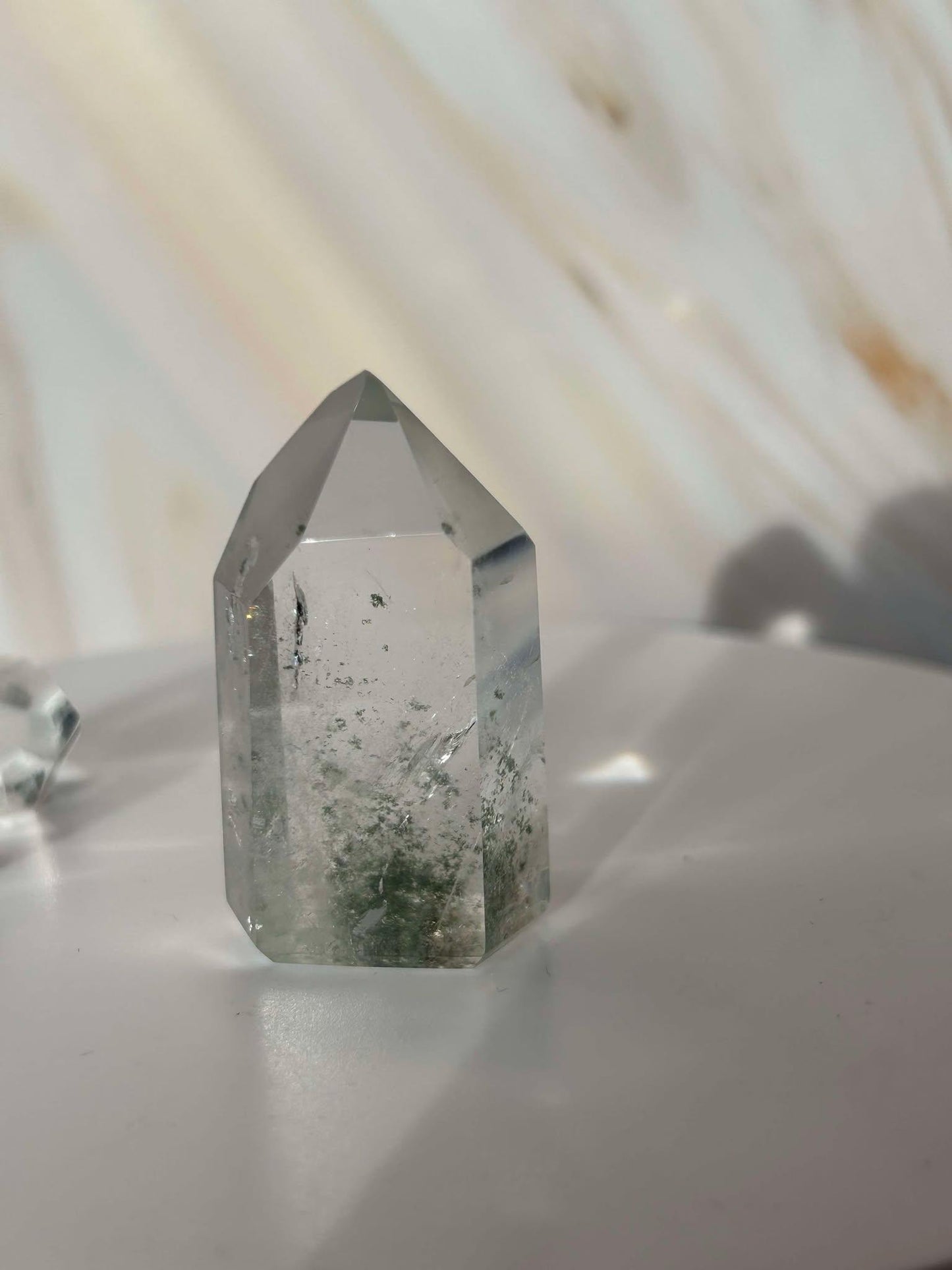 Garden Quartz Lodilite Point Crystal Meditation Crown Root Chakra Altar Decor Stone Nature Inspired Gift Nature Lover Gift Scorpio Gift