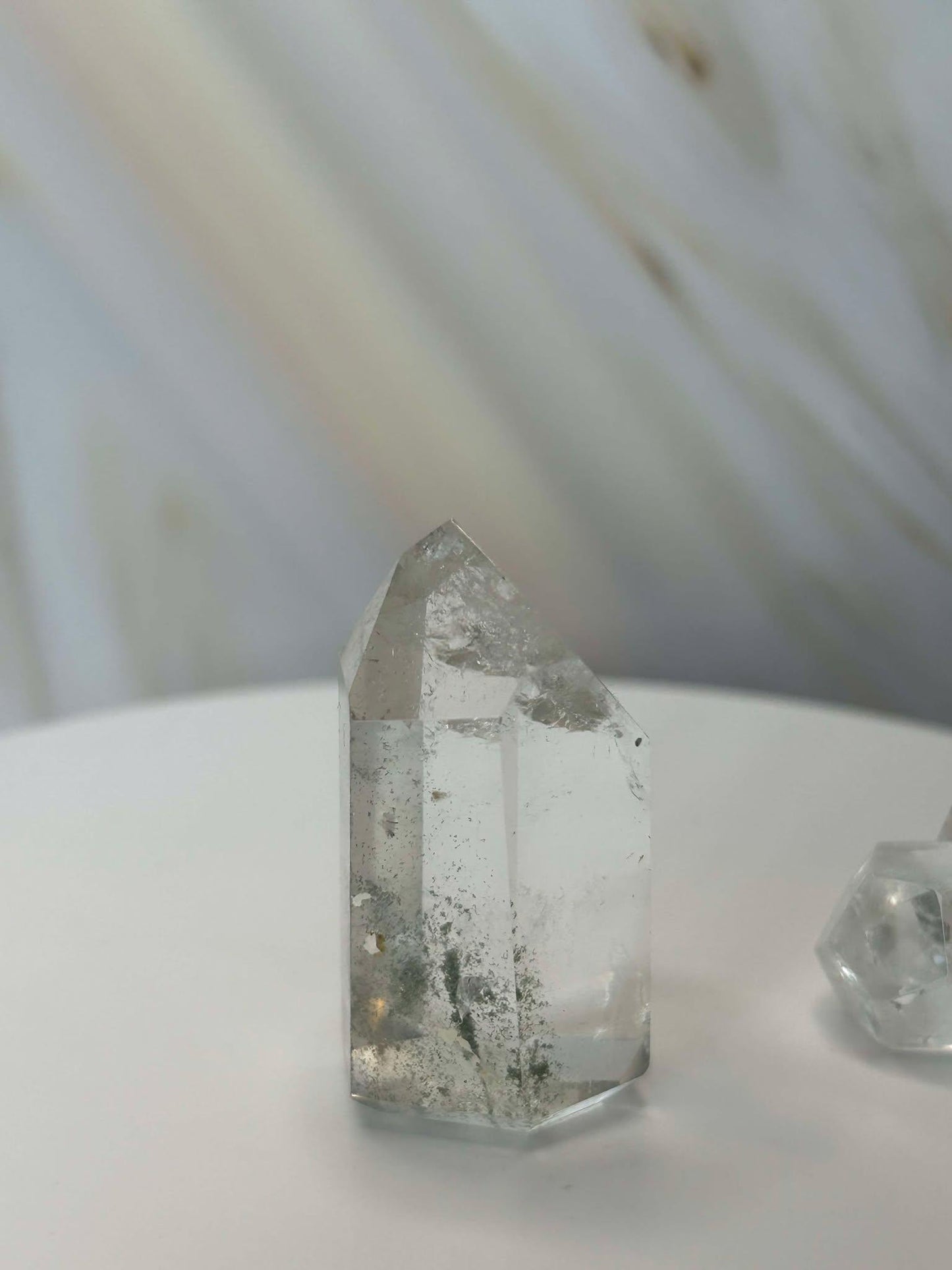 Garden Quartz Lodilite Point Crystal Meditation Crown Root Chakra Altar Decor Stone Nature Inspired Gift Nature Lover Gift Scorpio Gift