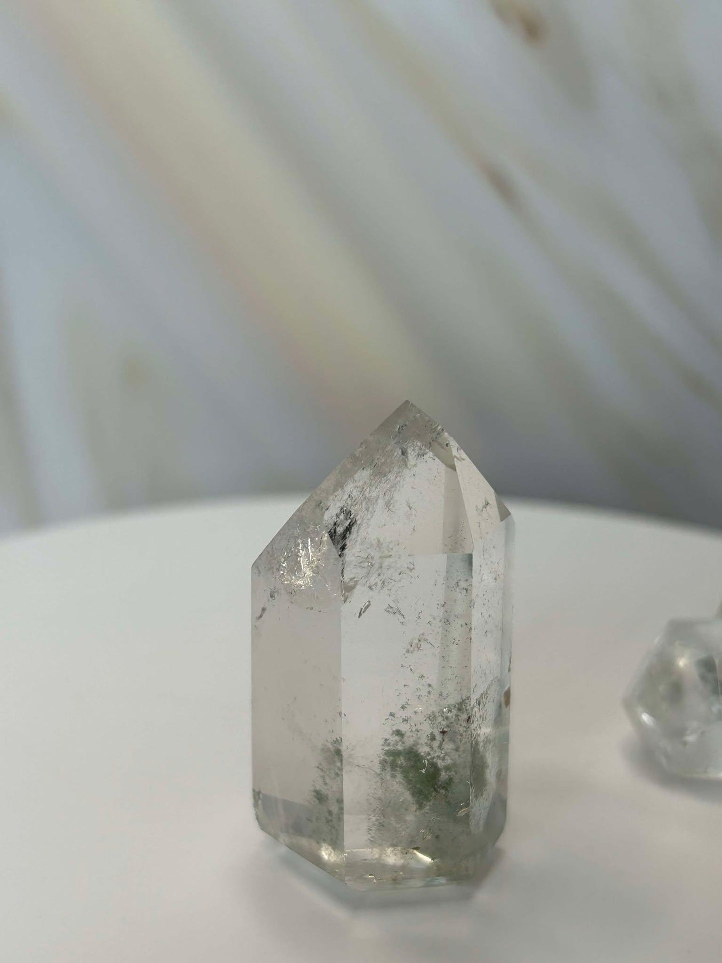 Garden Quartz Lodilite Point Crystal Meditation Crown Root Chakra Altar Decor Stone Nature Inspired Gift Nature Lover Gift Scorpio Gift