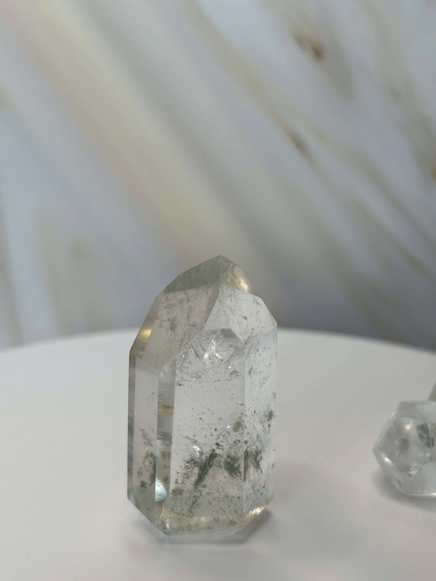 Garden Quartz Lodilite Point Crystal Meditation Crown Root Chakra Altar Decor Stone Nature Inspired Gift Nature Lover Gift Scorpio Gift