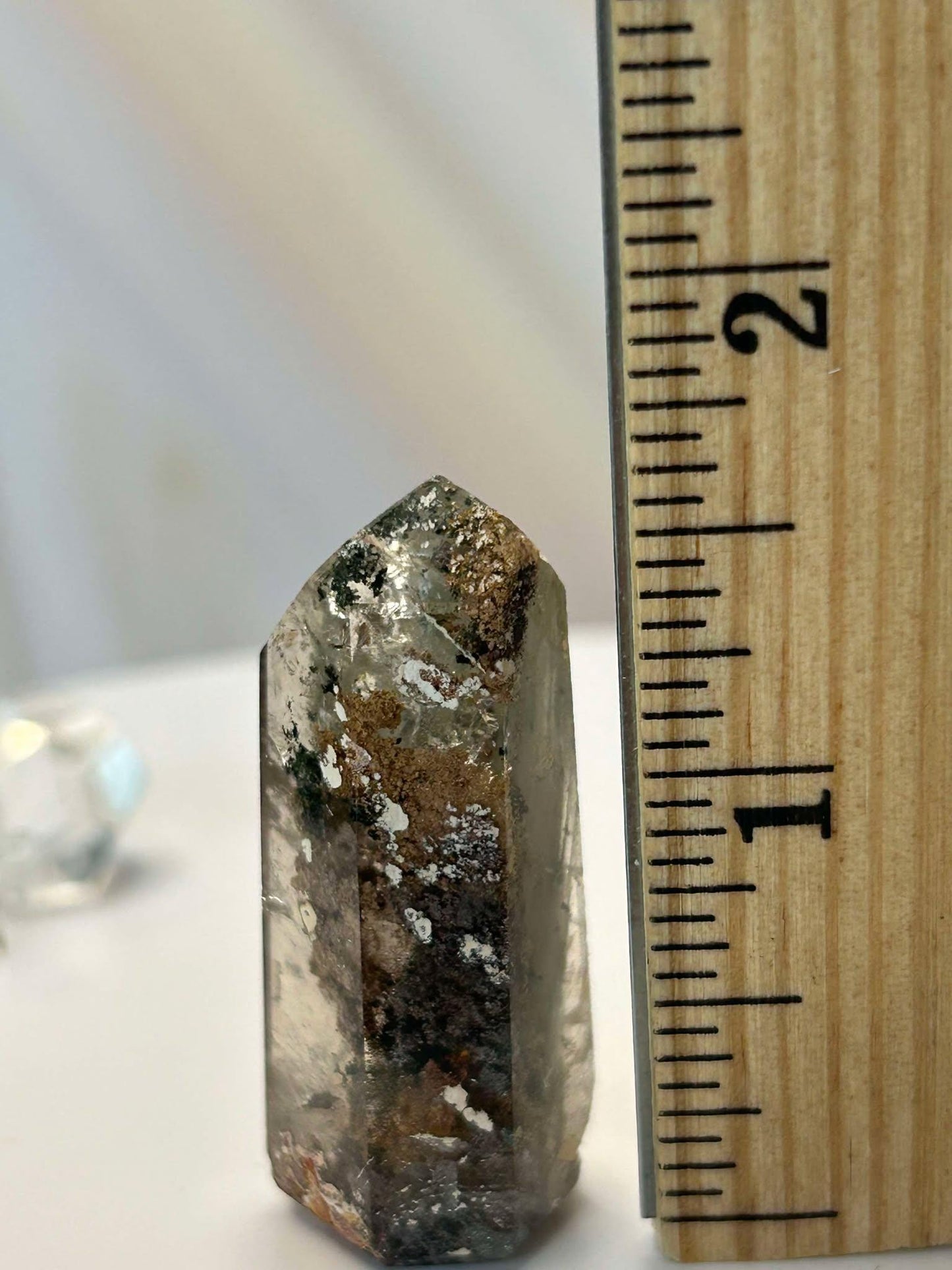 Garden Quartz Lodilite Point Crystal Meditation Crown Root Chakra Altar Decor Stone Nature Inspired Gift Nature Lover Gift Scorpio Gift