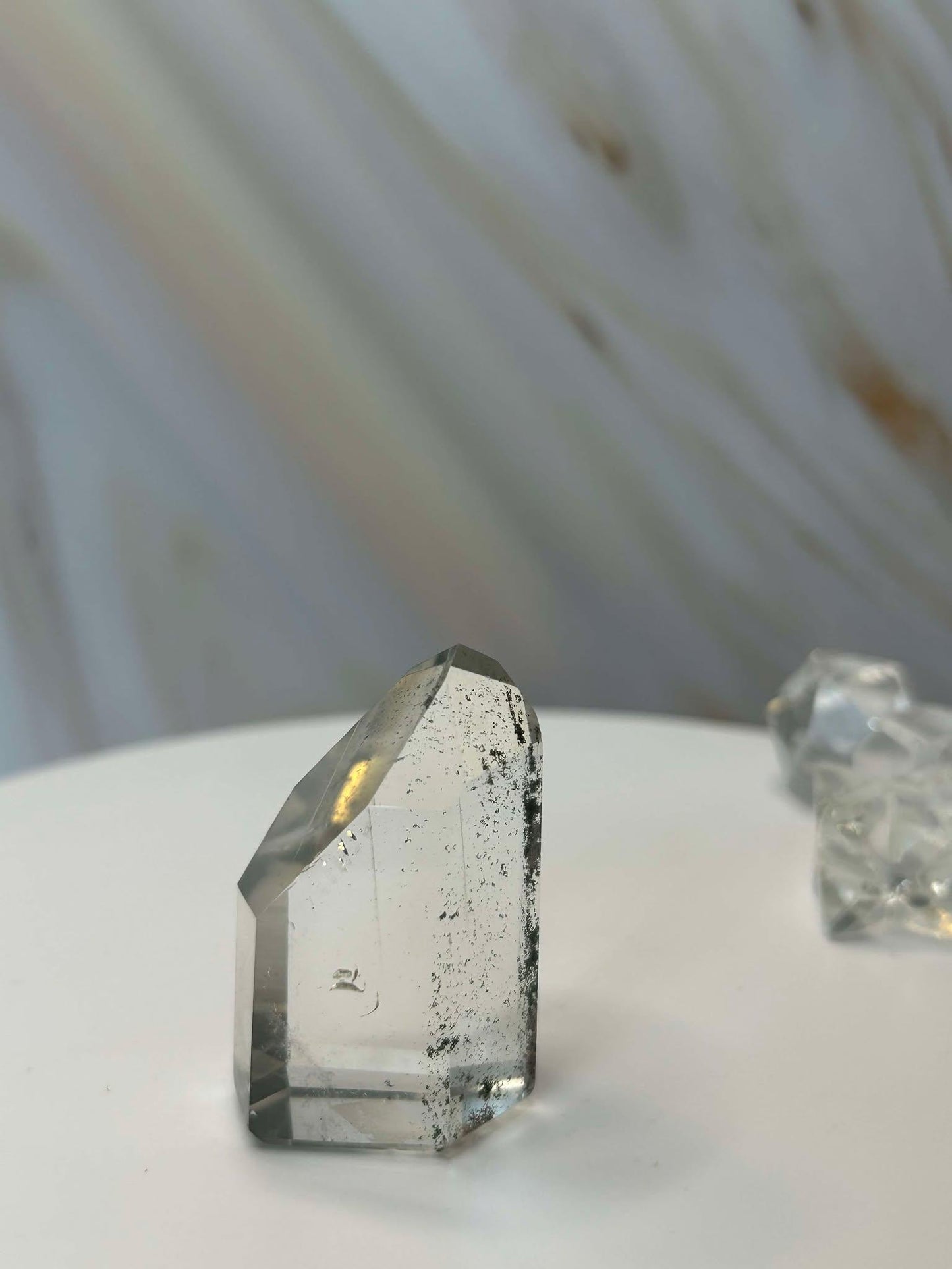 Garden Quartz Lodilite Point Crystal Meditation Crown Root Chakra Altar Decor Stone Nature Inspired Gift Nature Lover Gift Scorpio Gift
