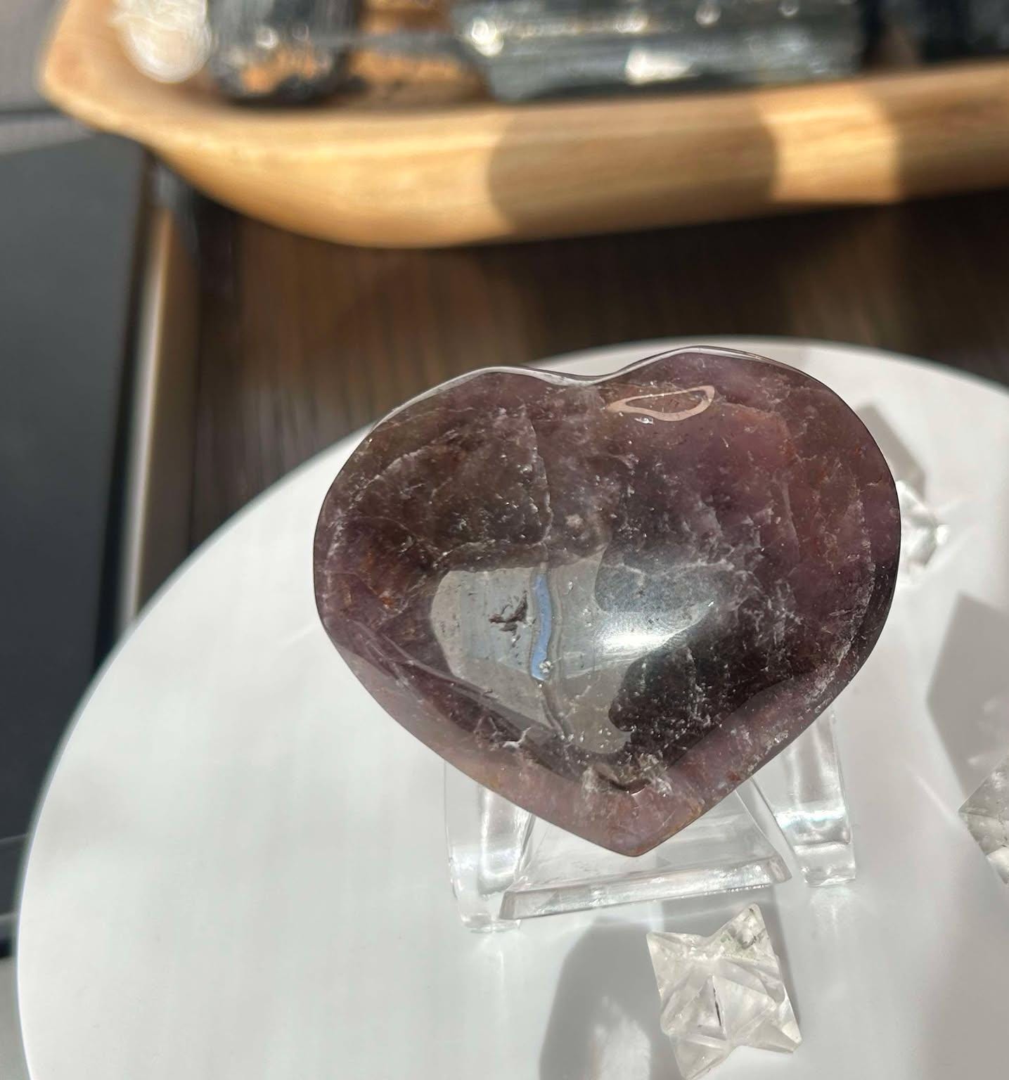Super Seven Amethyst Cacoxenite Crystal Meditation Stone Crown Chakra Energy Amplifier Reiki Healers Gift Home Decor Spiritual Yogi gift